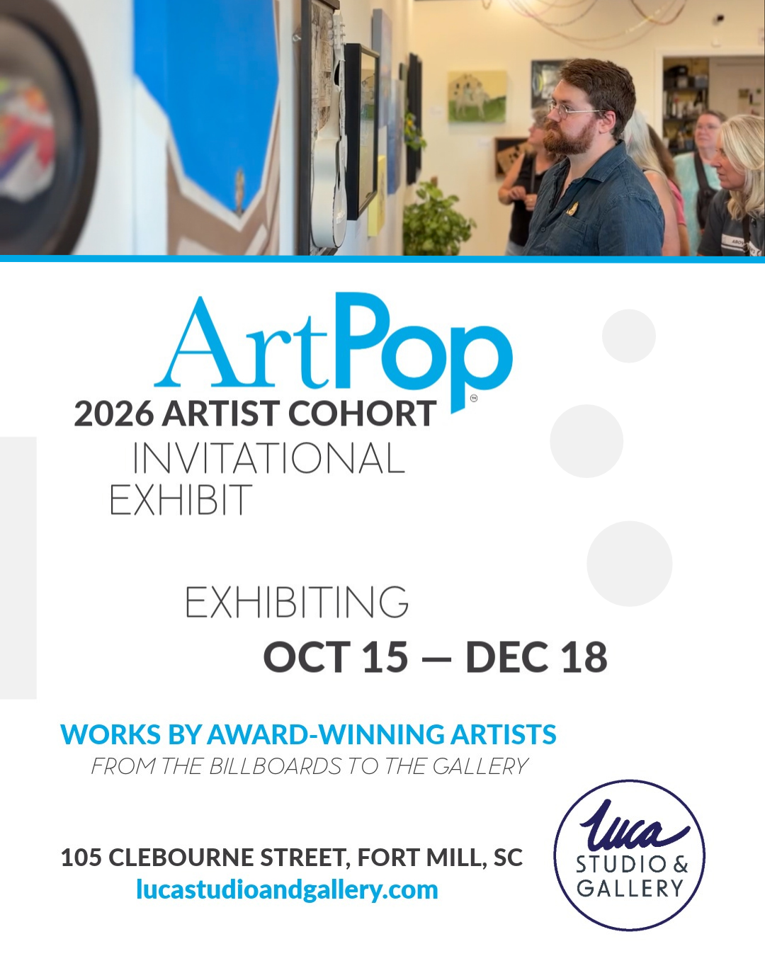 2026 Artist Cohort Invitational Exhibit at Luca Studio &amp; Gallery