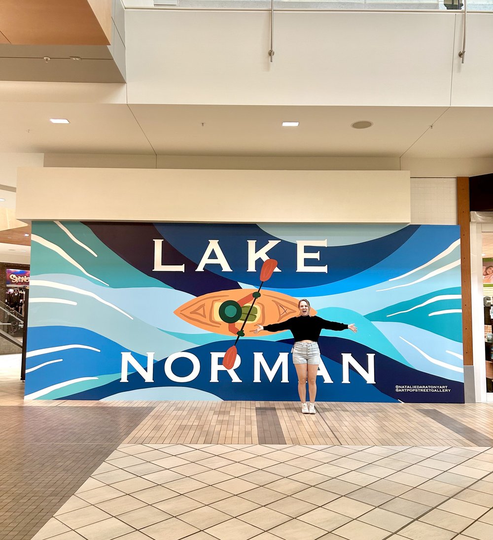ArtPop Street Gallery Inspiration Projects Natalie Daratony Lake Norman Mural for Northlake Mall Printed Vinyl Wall Artwork.jpg