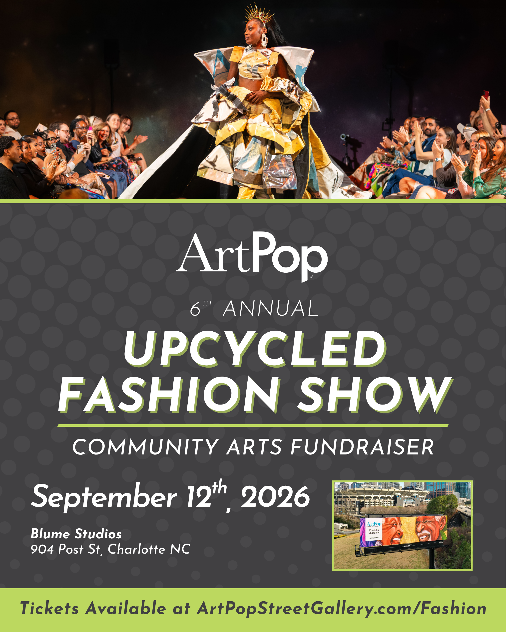 6th Annual ArtPop Upcycled Fashion Show: Community Arts Fundraiser