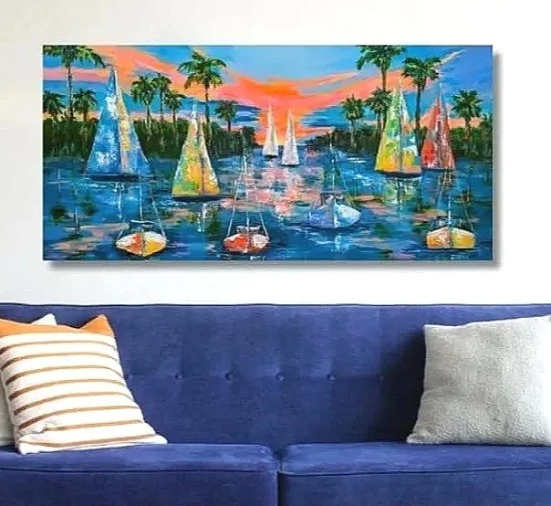 Sunsetting Sailboats