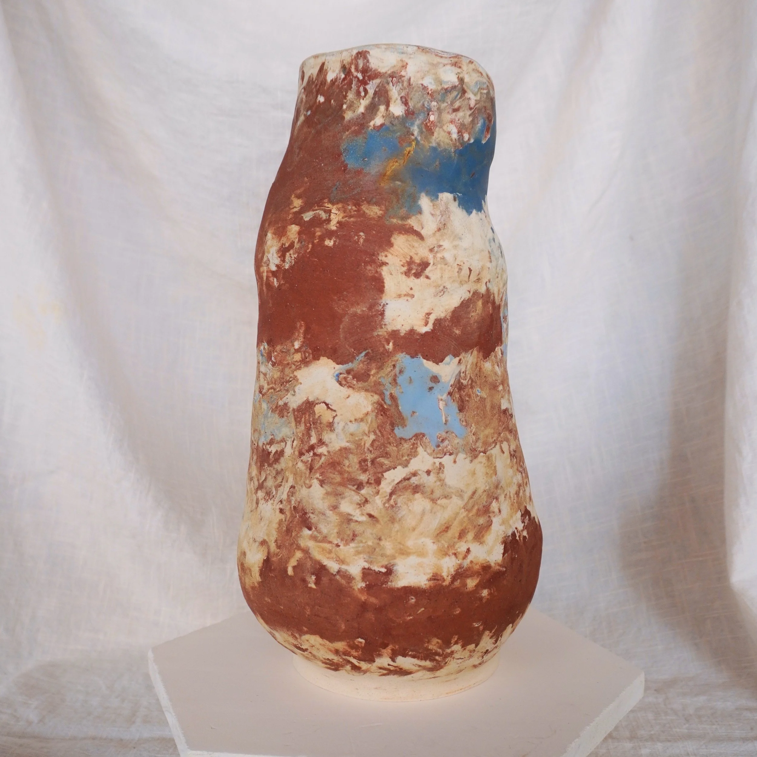 Marbled Vessel | Large Ceramic Vase with Kintsugi - Mia Amanda
