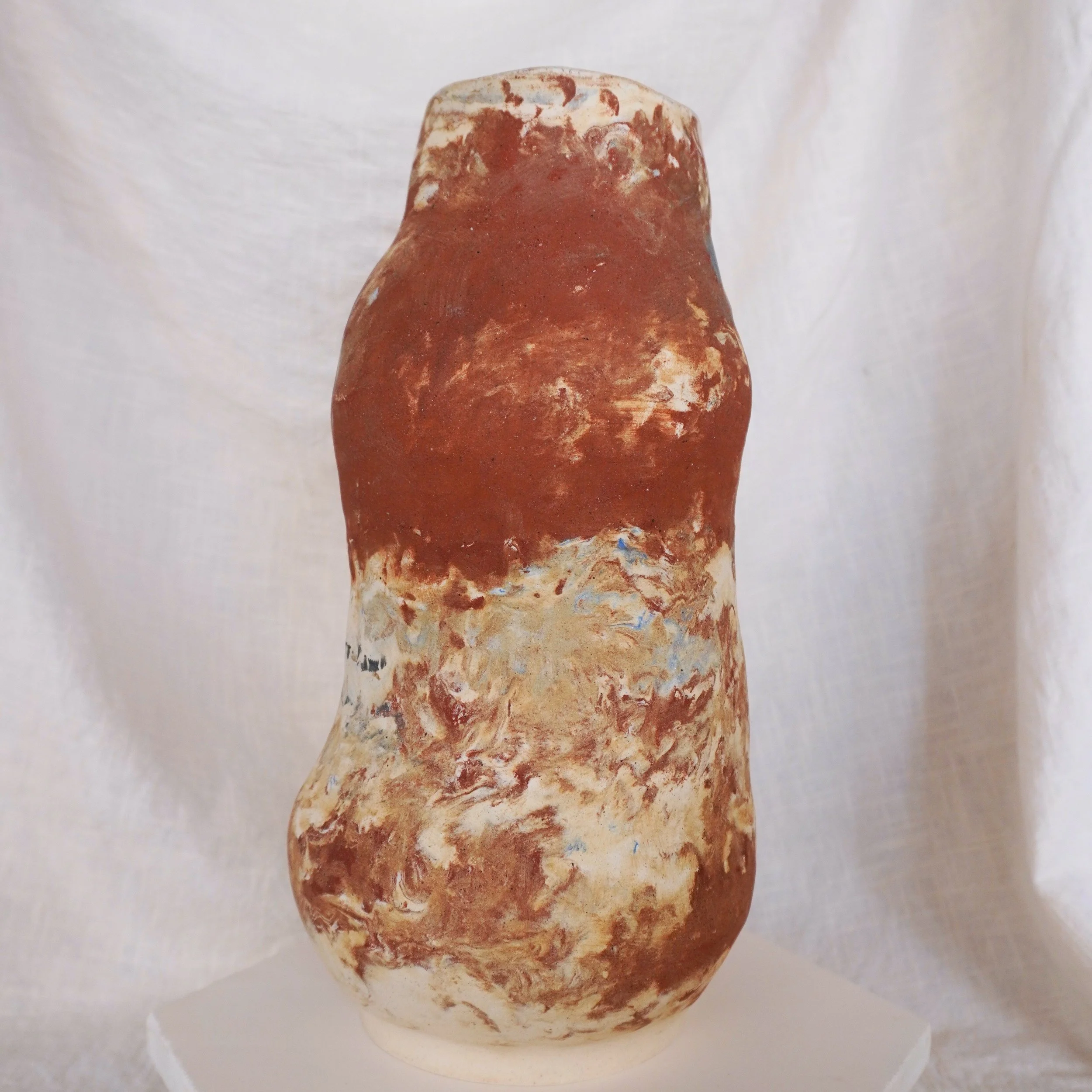 Marbled Vessel | Large Ceramic Vase with Kintsugi - Mia Amanda