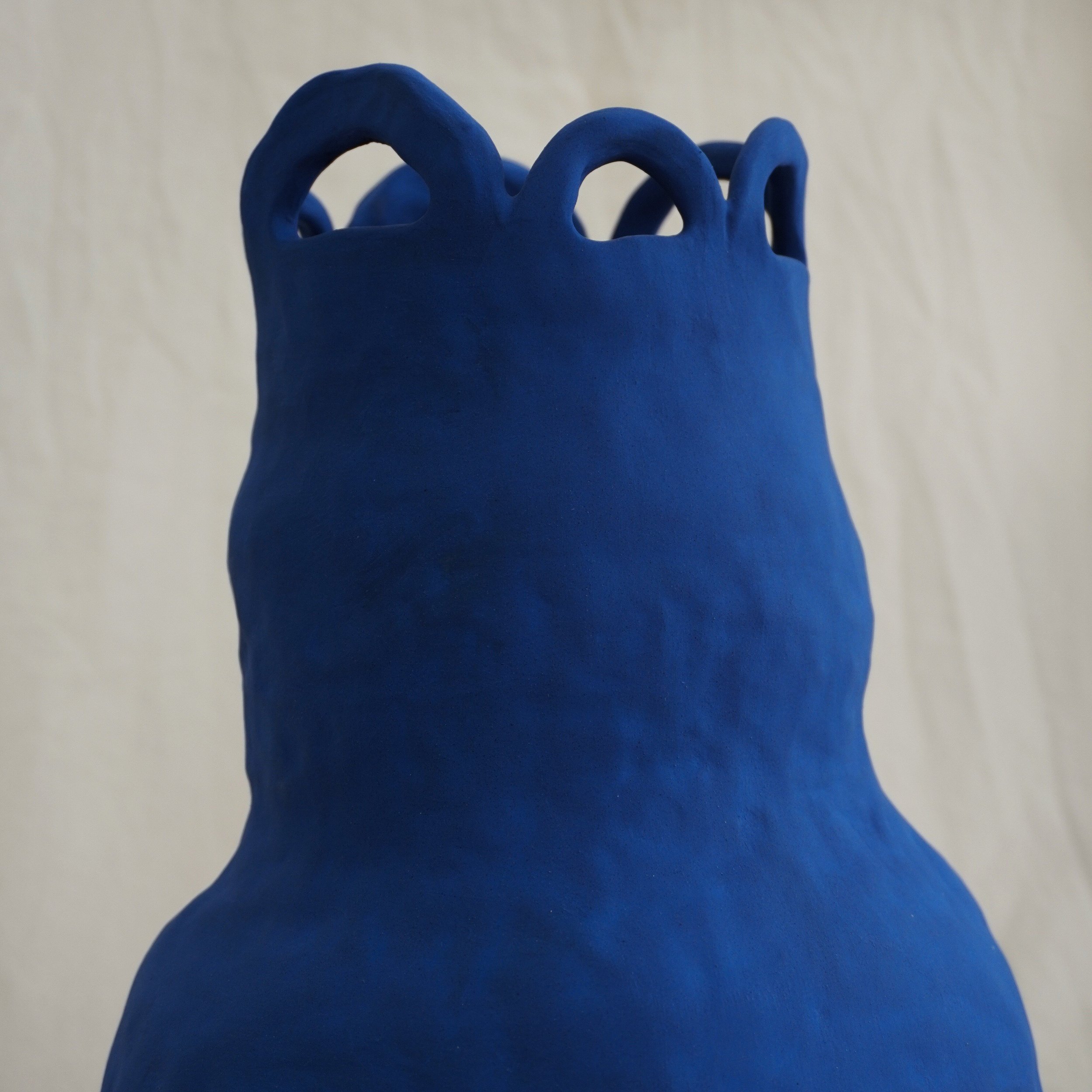 Coil-Built Vessel | Matte Blue - Mia Amanda