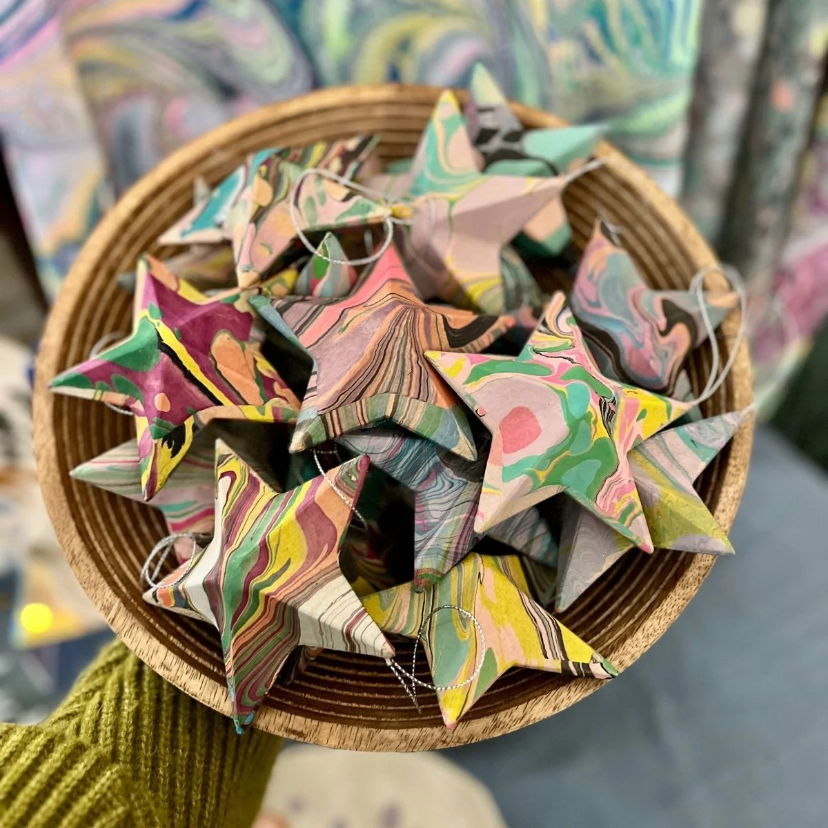 Artist's Choice Marbled Star Ornament - Mia Amanda