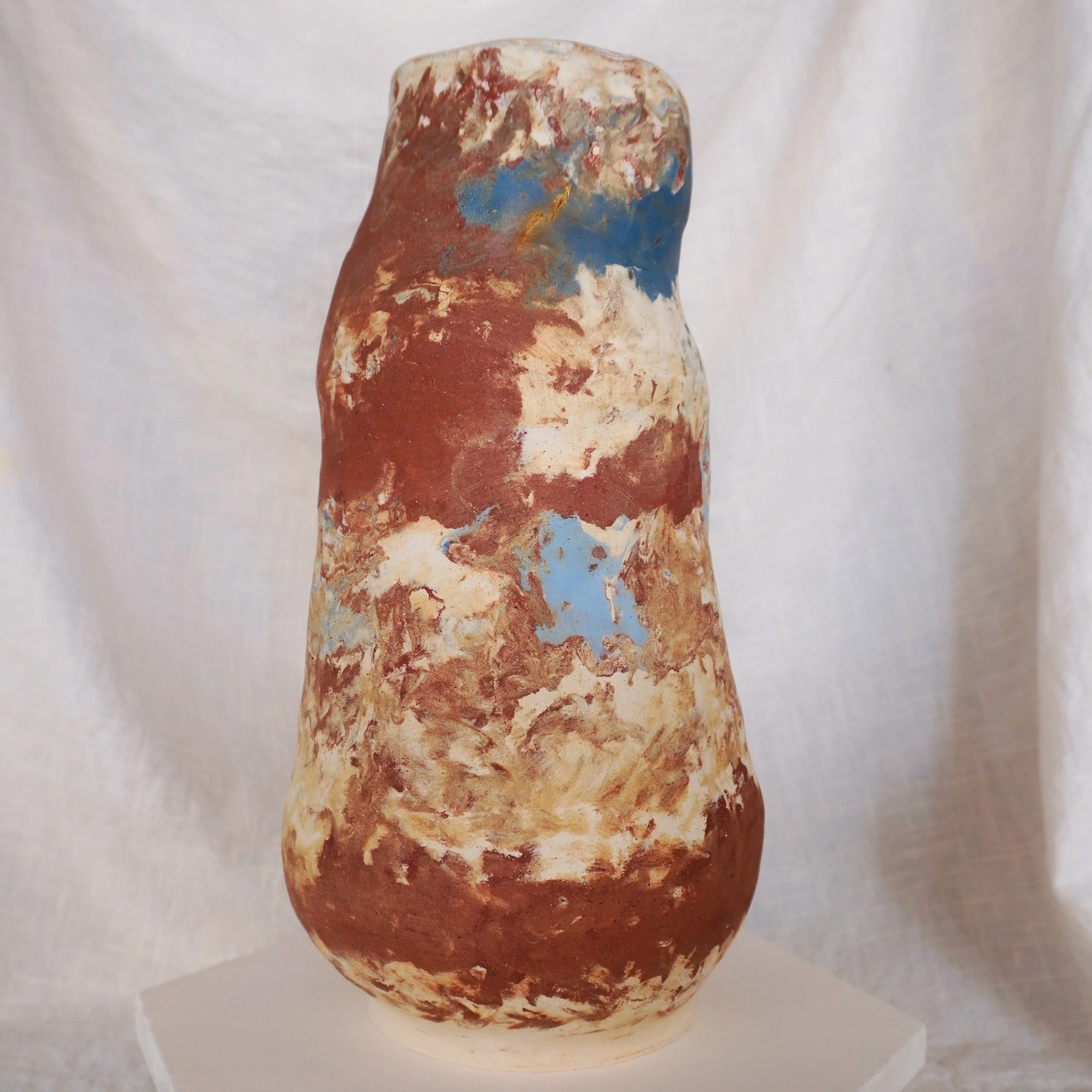 Marbled Vessel | Large Ceramic Vase with Kintsugi - Mia Amanda