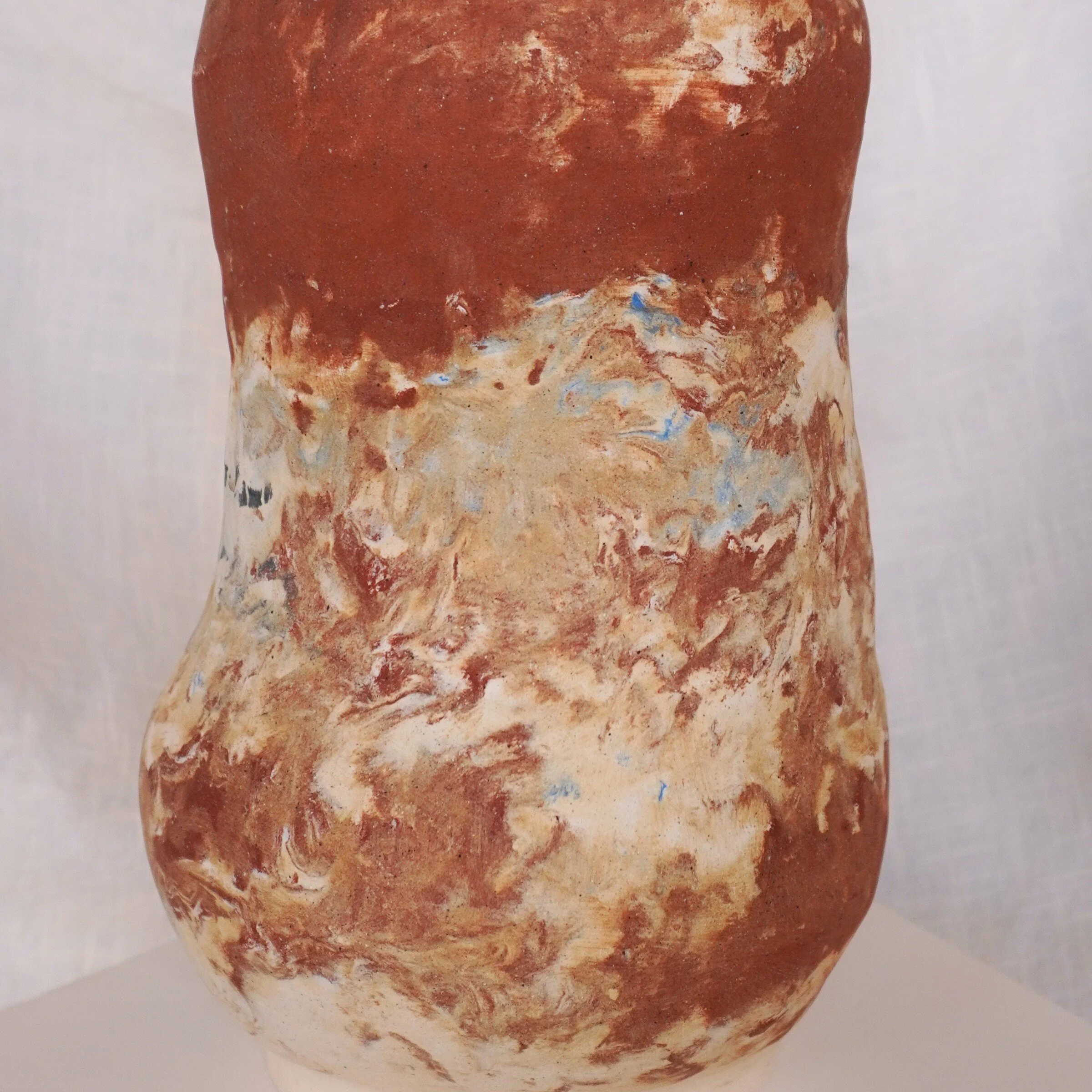 Marbled Vessel | Large Ceramic Vase with Kintsugi - Mia Amanda