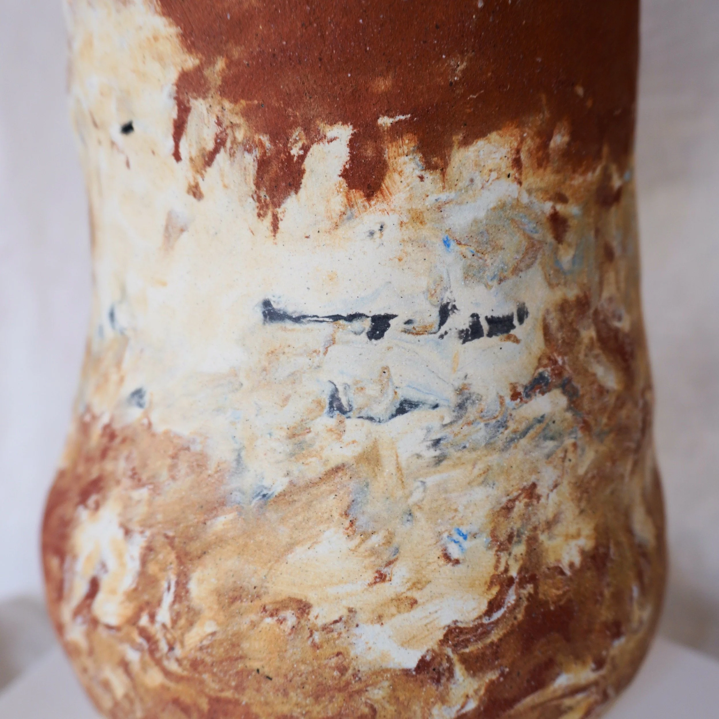Marbled Vessel | Large Ceramic Vase with Kintsugi - Mia Amanda