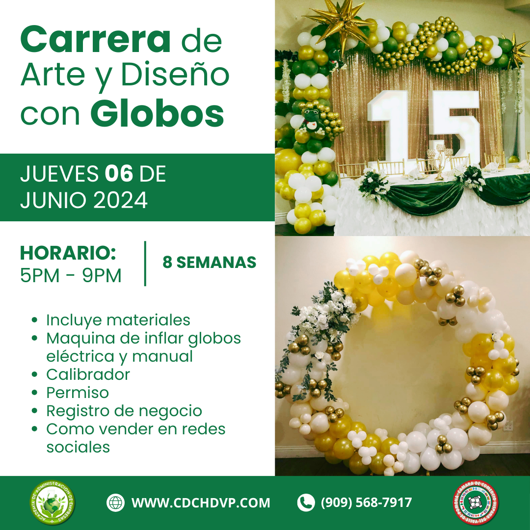 Carrera de Arte y Diseno con Globos