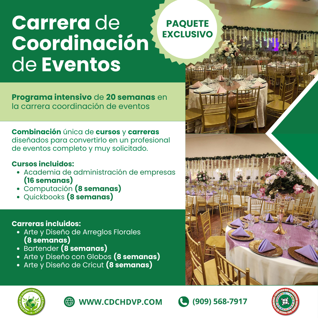 Carrera de Coordinacion de Eventos