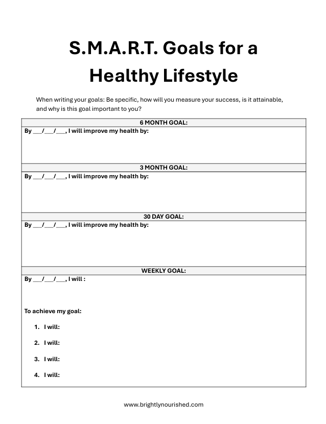 S.M.A.R.T Goals Tracker and Journal