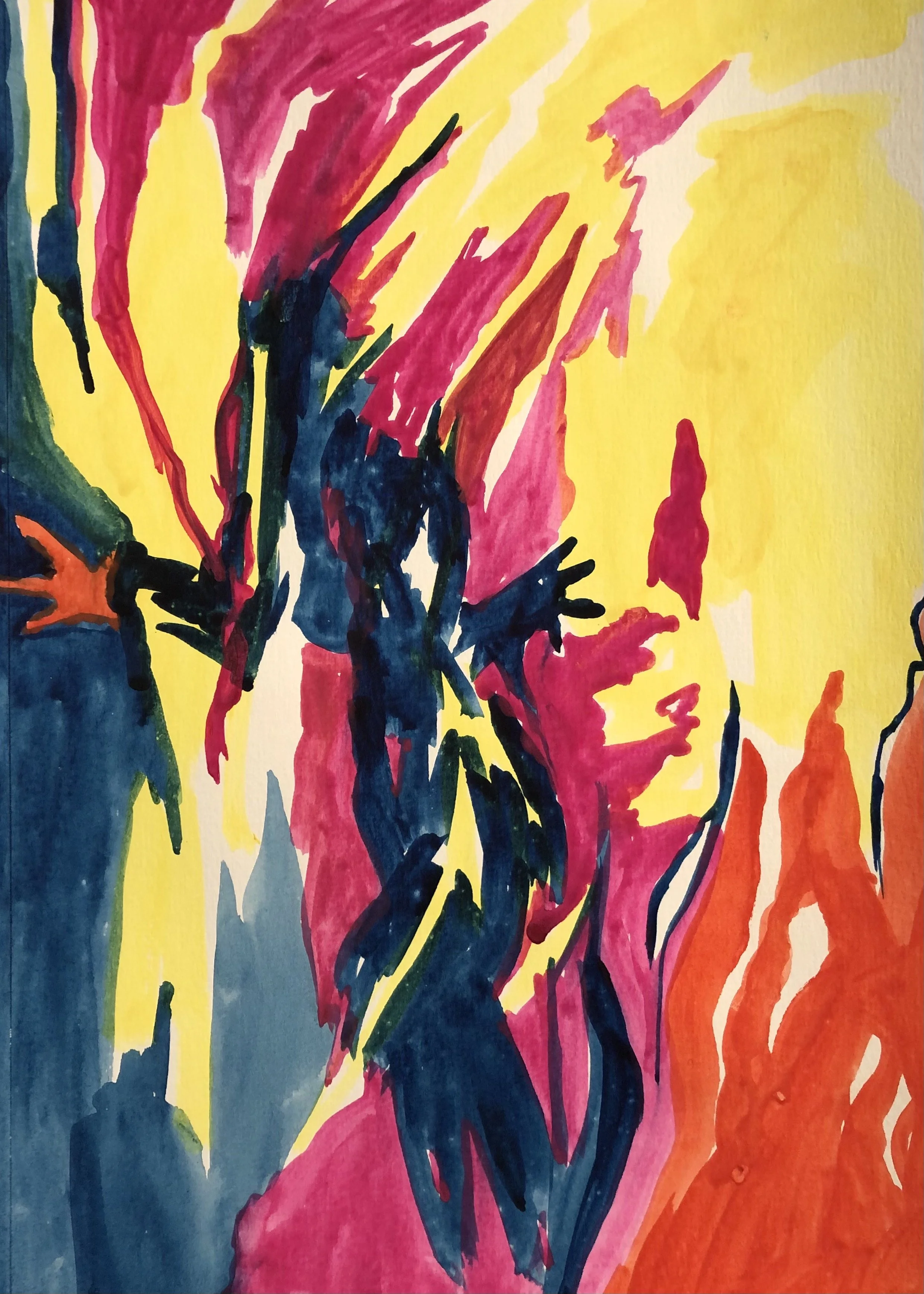 12x9", gouache on paper, 2021