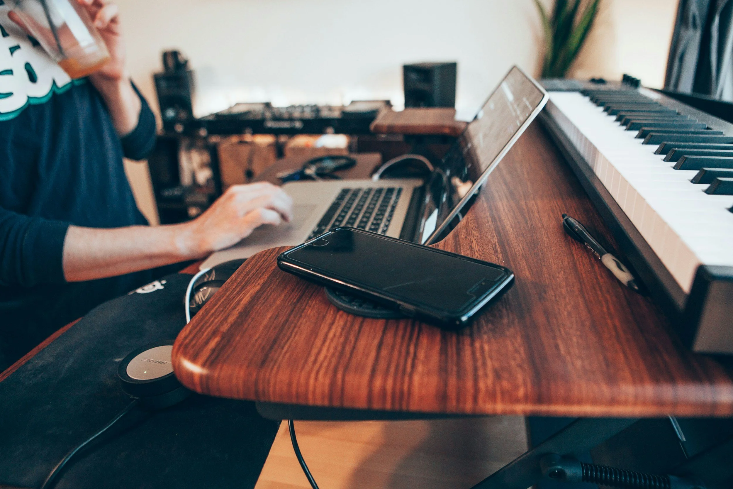 Students may be invited to learn from the comfort of their own home. All you need is a digital keyboard, a computer or tablet, and a basic cable to connect the two.