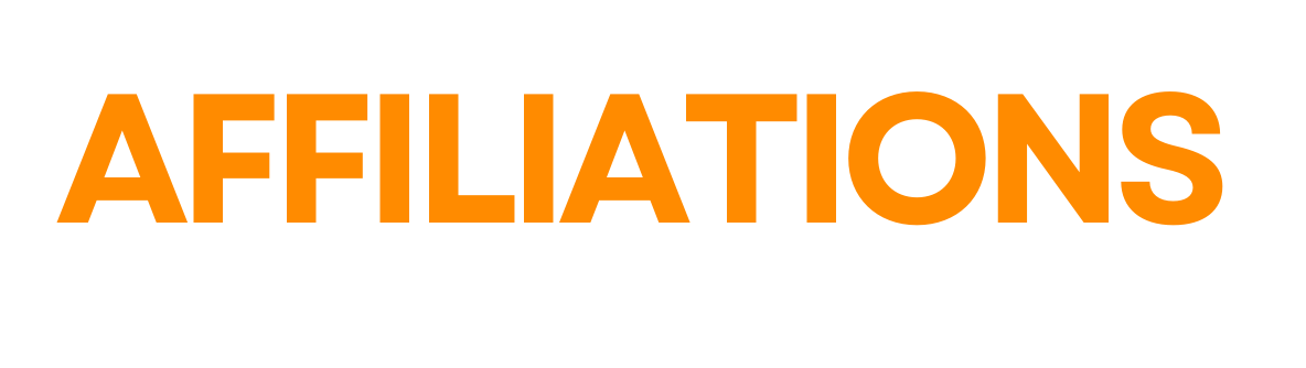 Graphic text reading: Affiliations