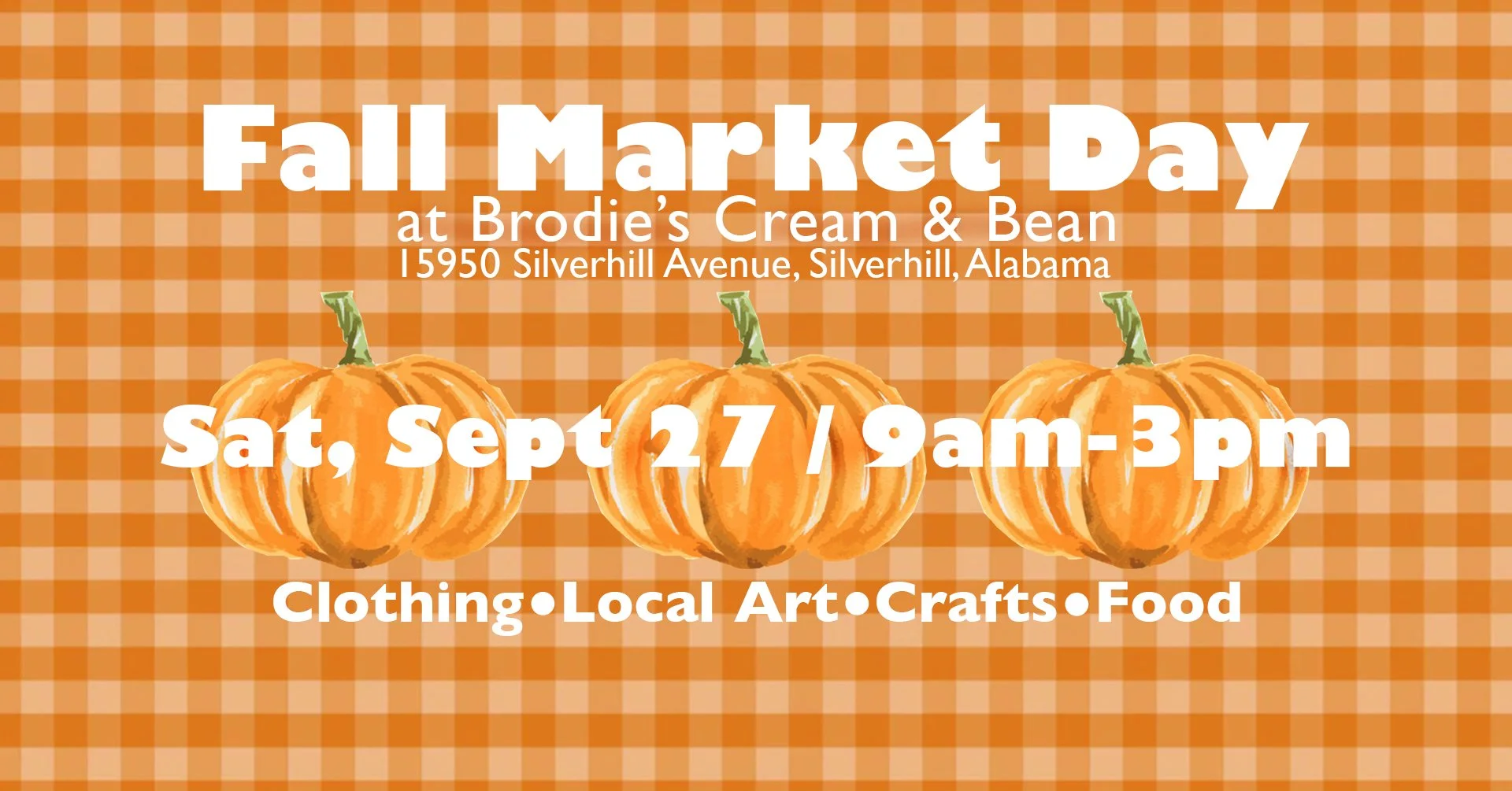 Fall Market Day at Brodie's Cream & Bean