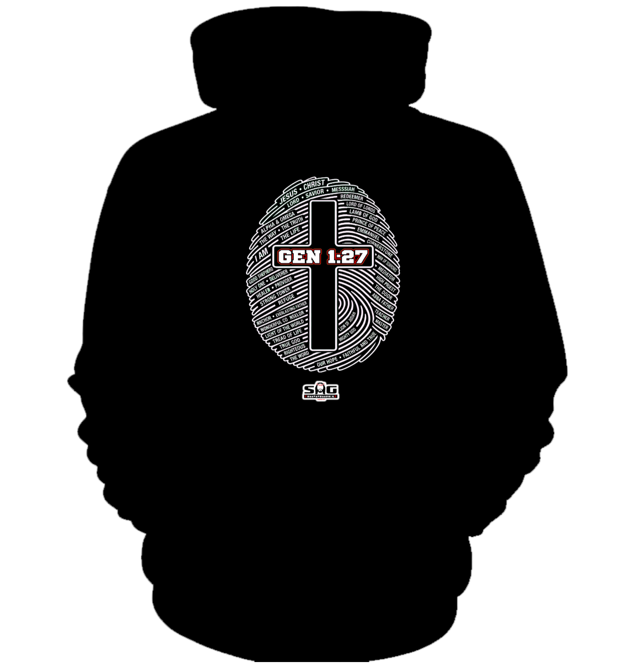Fingerprint Blk Hoodie