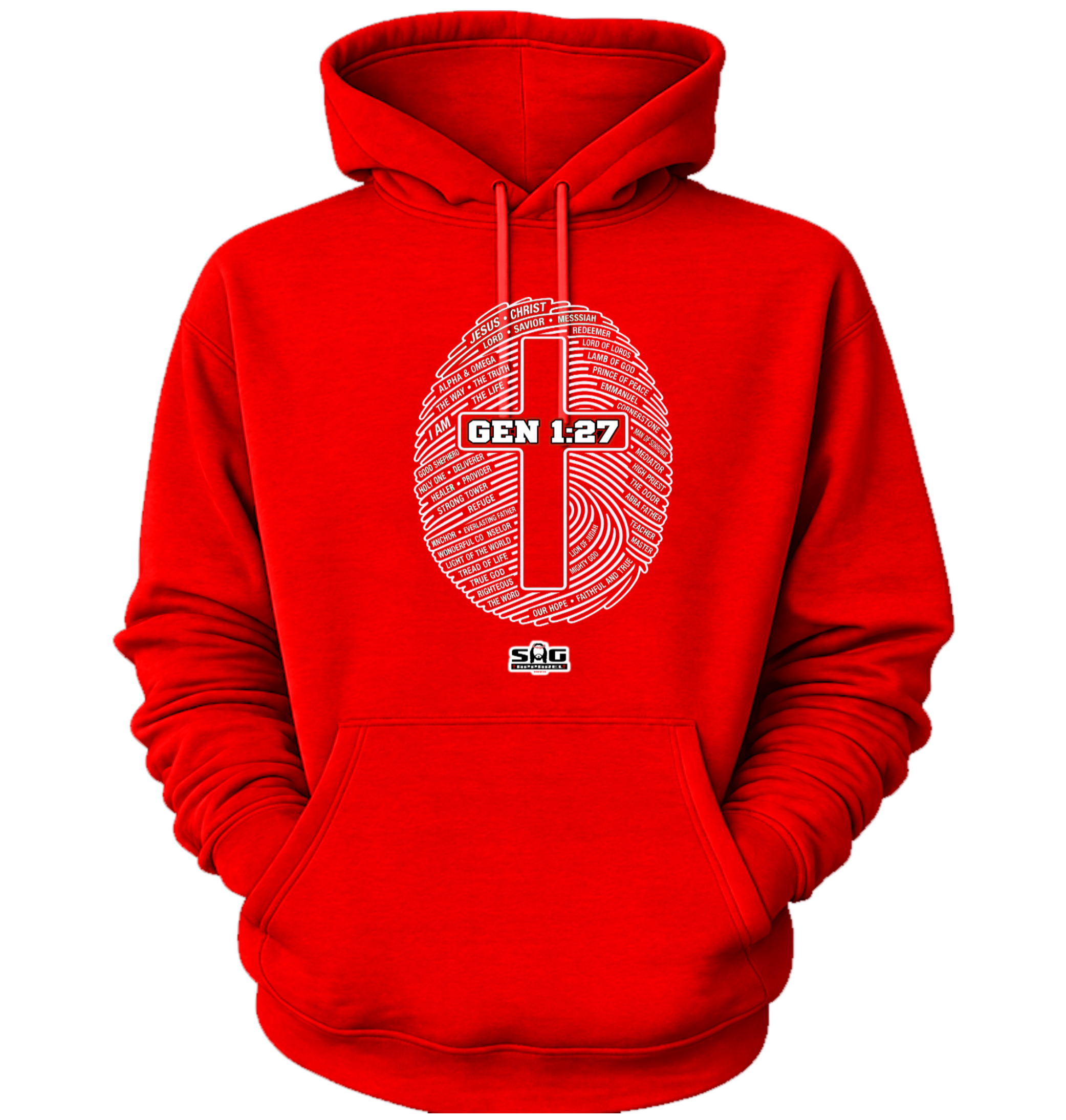 Fingerprint Red Hoodie