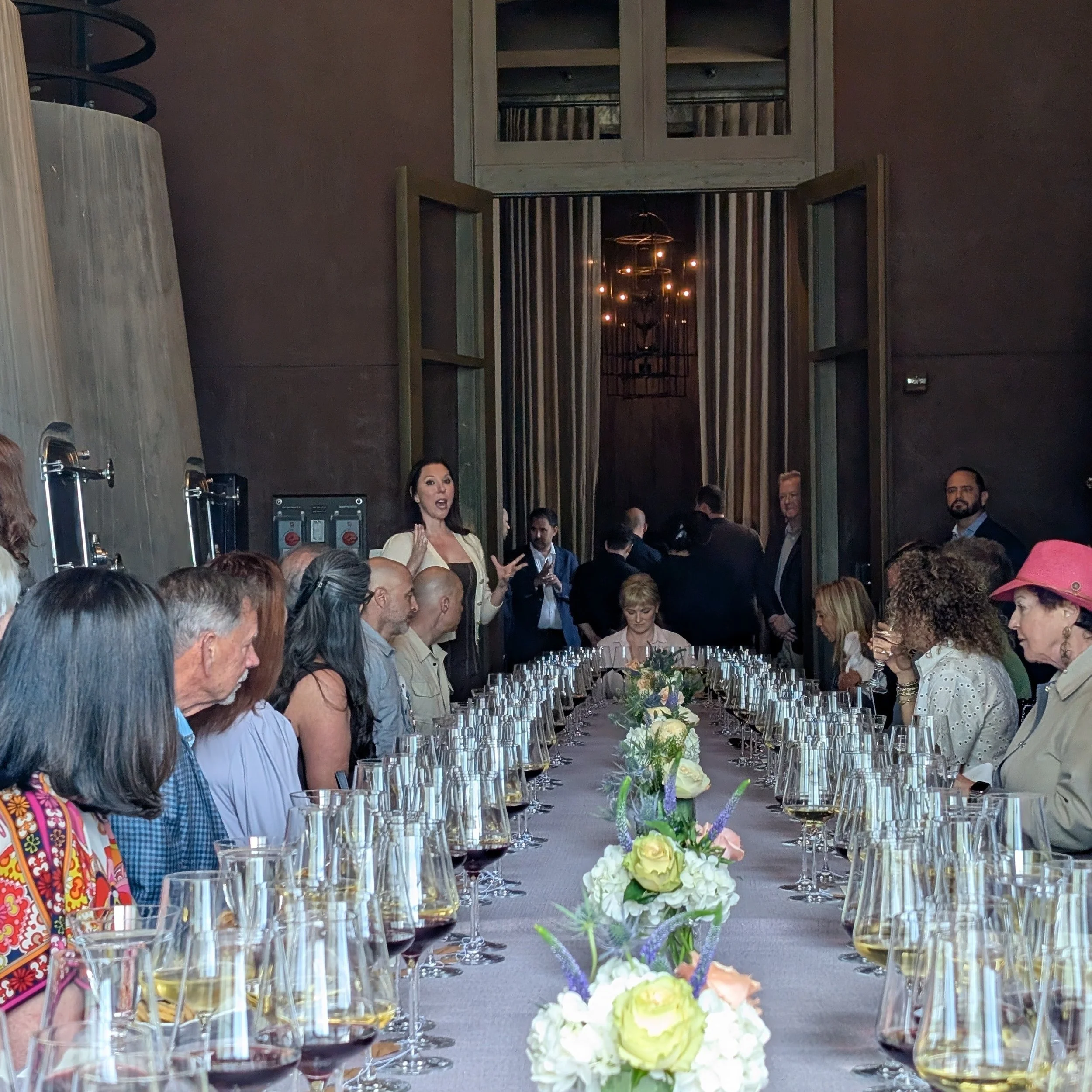 As you can tell from my hand gestures, it was a thrill to teach a masterclass on Grand Cru Burgundy alongside my fellow Masters of Wine Mary Margaret McCamic and Clare Tooley, who also happen to be two of my dearest friends.
The class benefited James