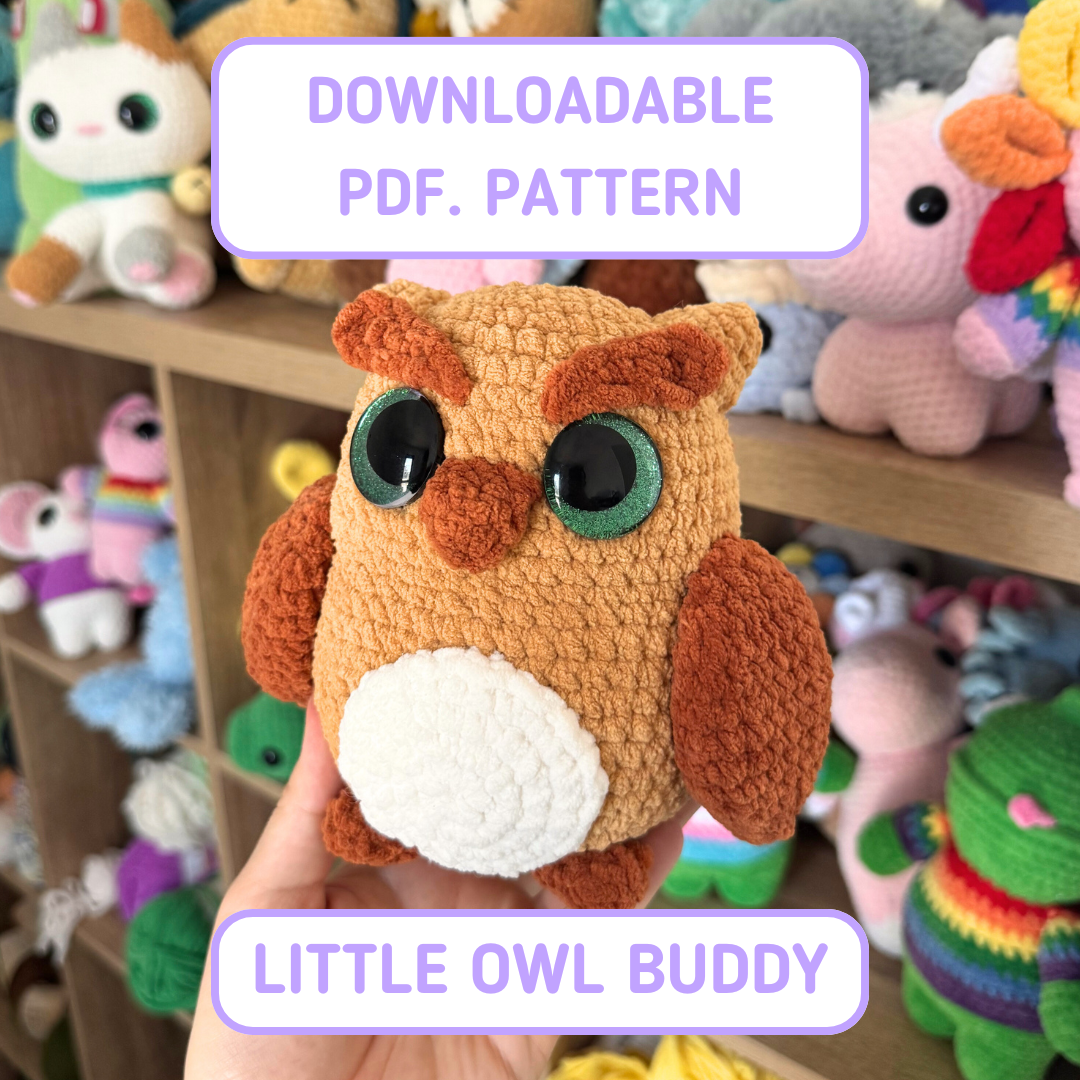 Little Owl Buddy Crochet Pattern (downloadable PDF)