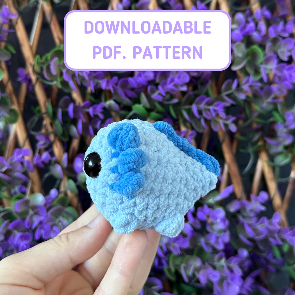 Itty Bitty Axolotl crochet pattern | no sew | market make