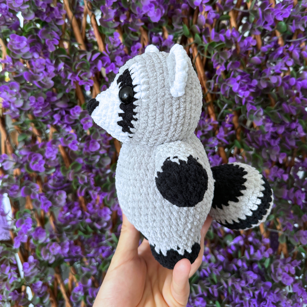 Little Raccoon Buddy crochet pattern — crochetmezaddy