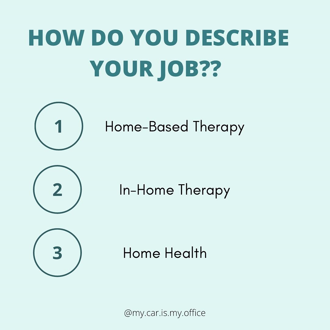 When someone asks you &ldquo;What do you do?&rdquo; Or &ldquo;How would you describe your job?&rdquo;, how do you answer them? 

#mycarismyoffice #therapy #socialwork #counseling #homevisits #futurecounselor #futuresocialworker #psychmajor #counselor