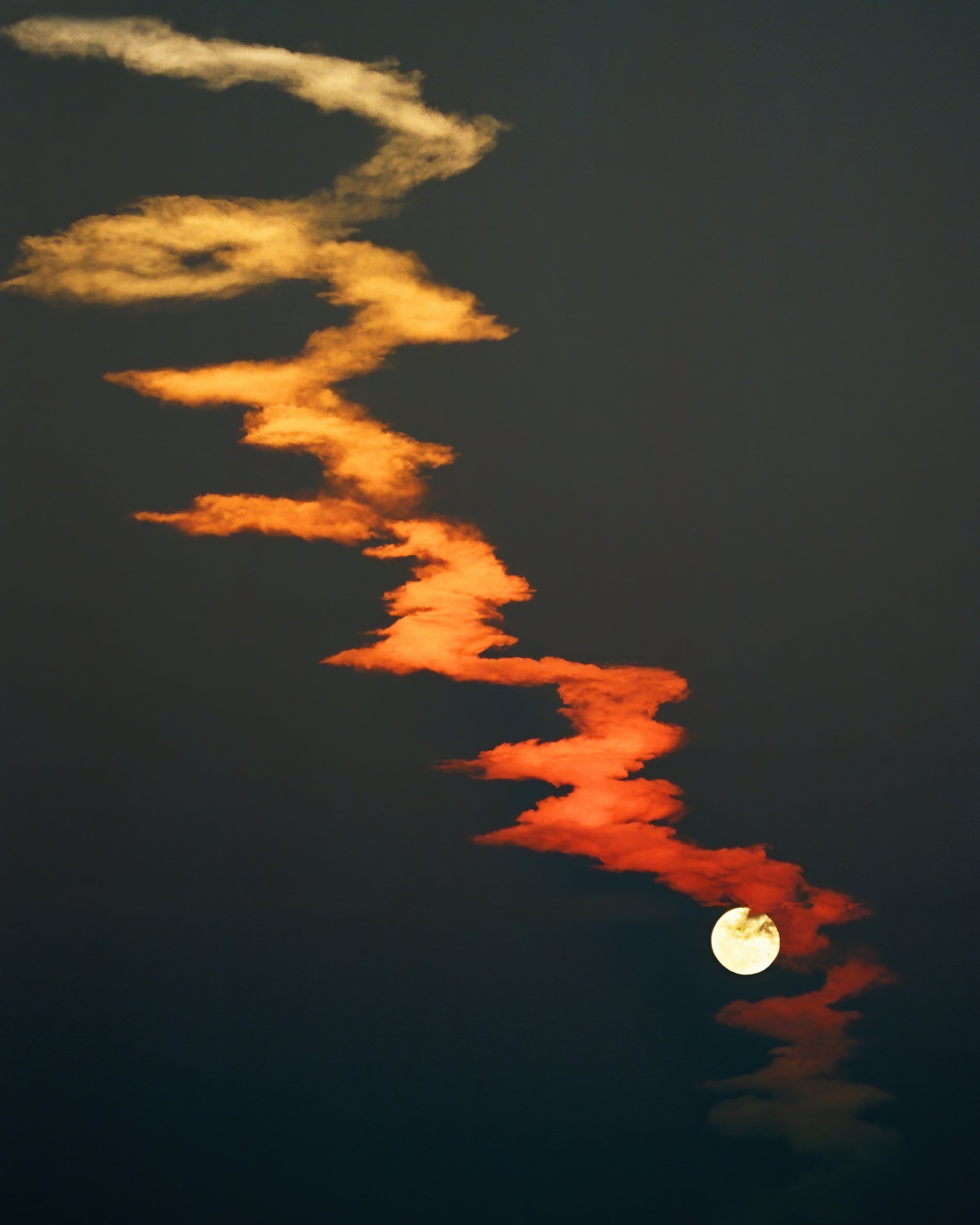 Smoke from Space Shuttle Launch in Florida