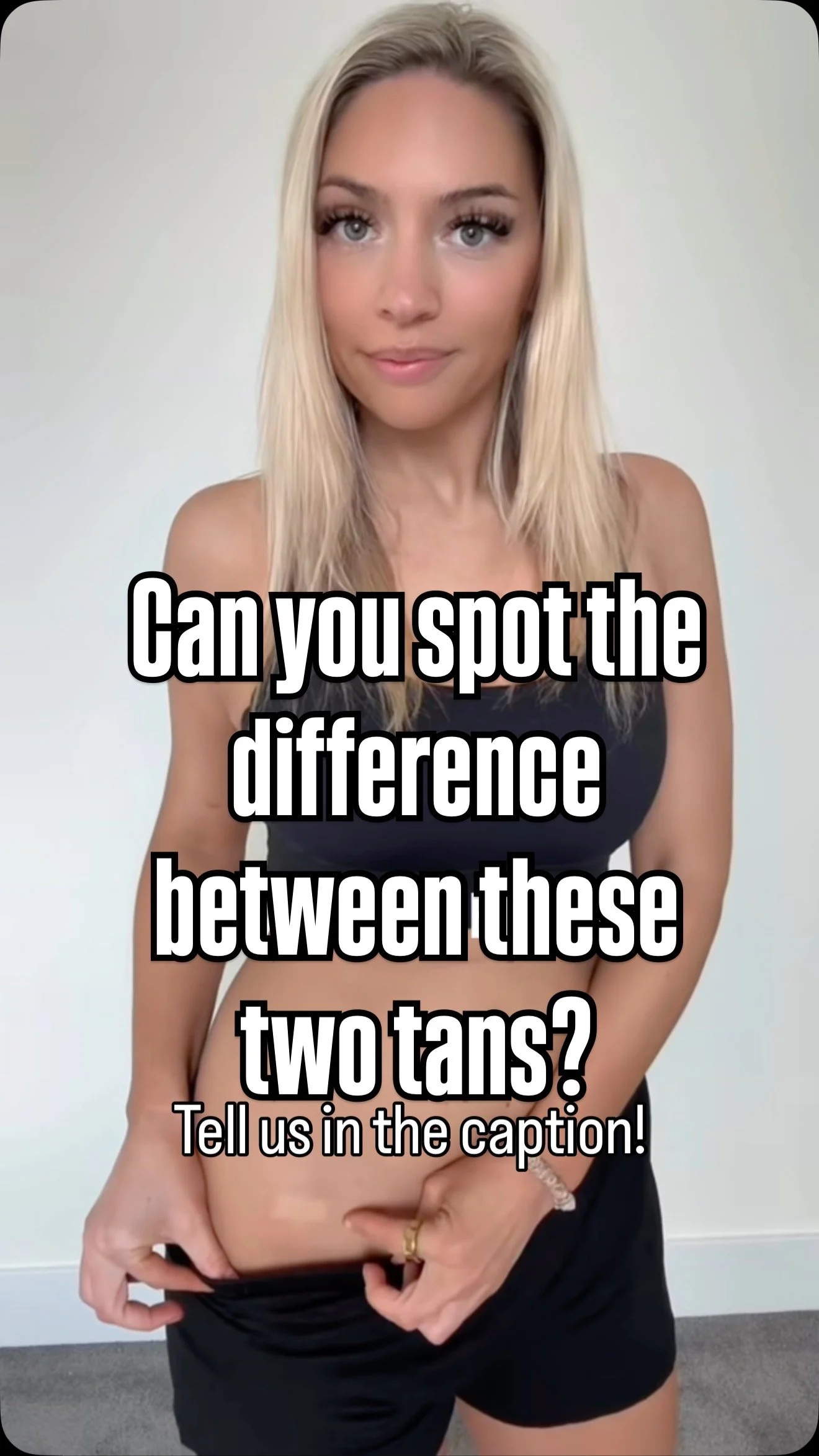 Can YOU spot the difference between these two tans? ๐ 
Different solutions ๐๐ผ 
Different bronzers ๐๐ผ 
Same DHA percentage ๐๐ผ 
Same rinse time ๐๐ผ 
Both 48 hours fully developed โฐ 
This is your visual proof that bronzers; do in fact determine