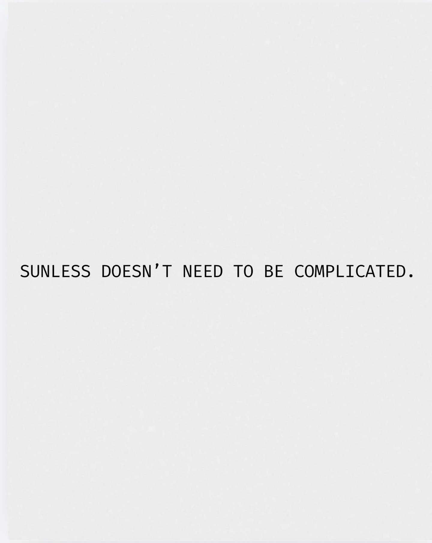 Sunless doesn&rsquo;t need to be complicated (and we&rsquo;ll let you in on a secret&hellip; it isn&rsquo;t.) 📣🩷

Somewhere along the way, this industry got wrapped up in made-up rules, endless &ldquo;you HAVE to mix this to achieve that&rdquo; nar