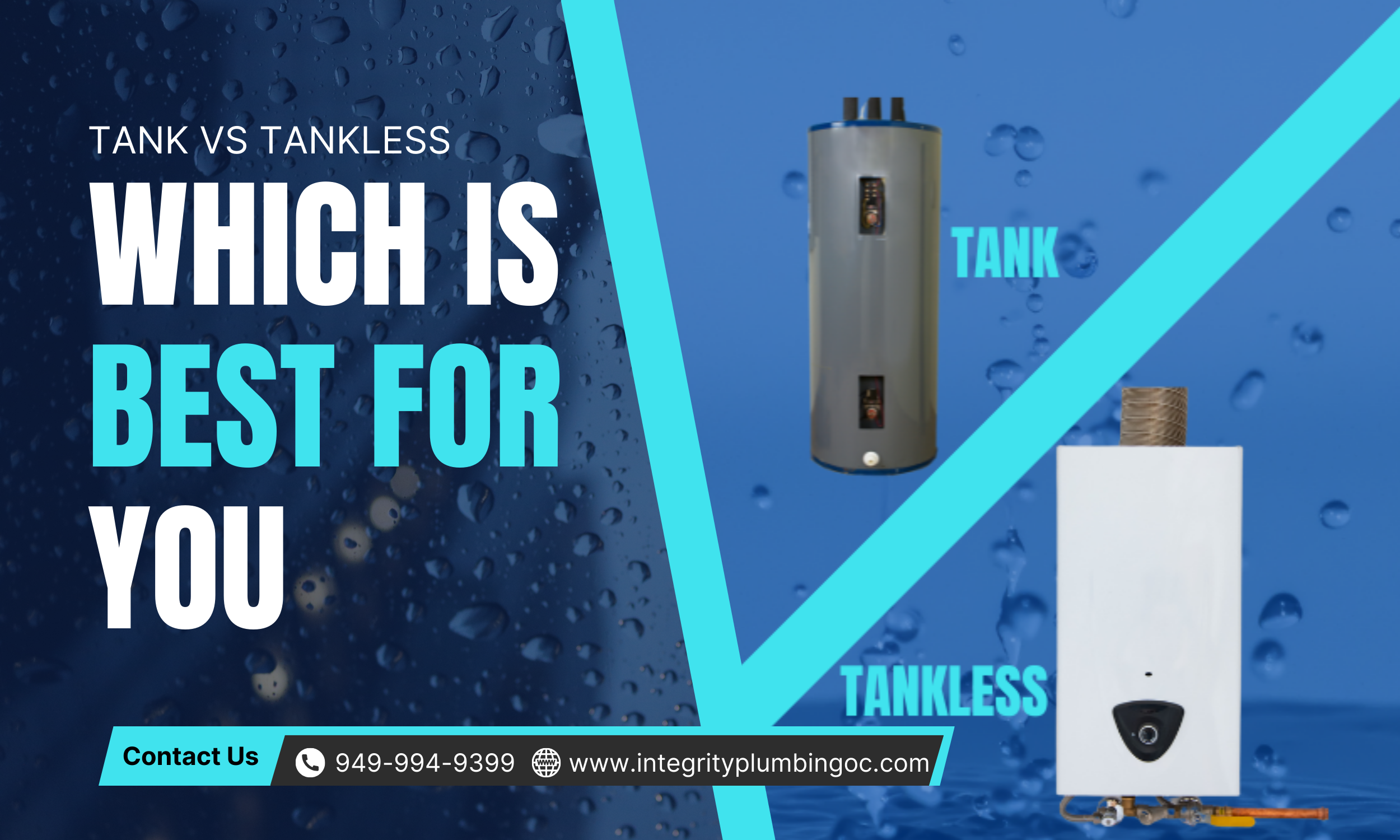 Traditional vs. Tankless Water Heaters: Which is Right for Your Home?Helping Mission Viejo Homeowners Make an Informed Choice