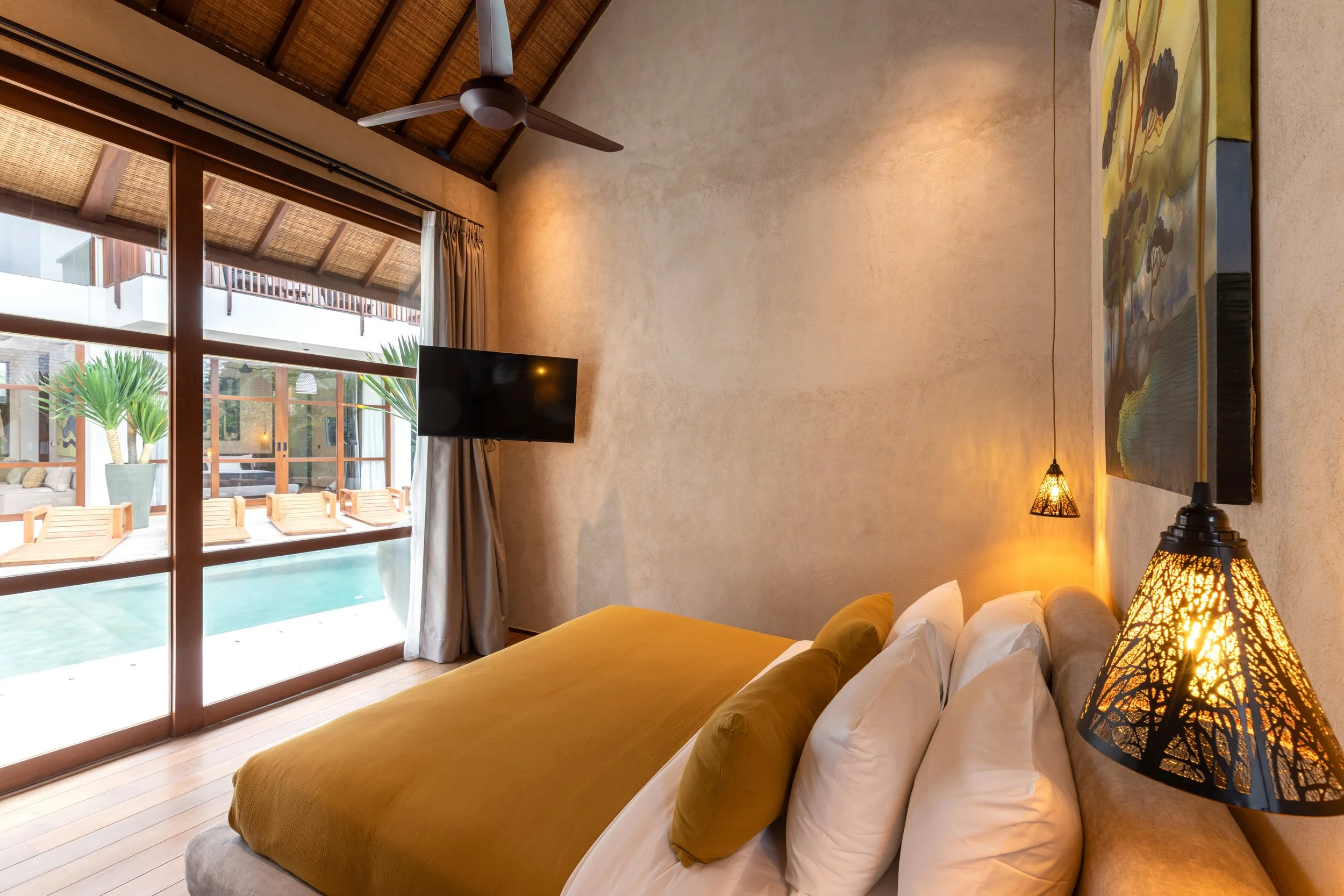 BALINESE MODERN TROPICAL STYLE VILLA - 6 BEDROOM - NYANYI BEACH - villa - for - sale - Bali