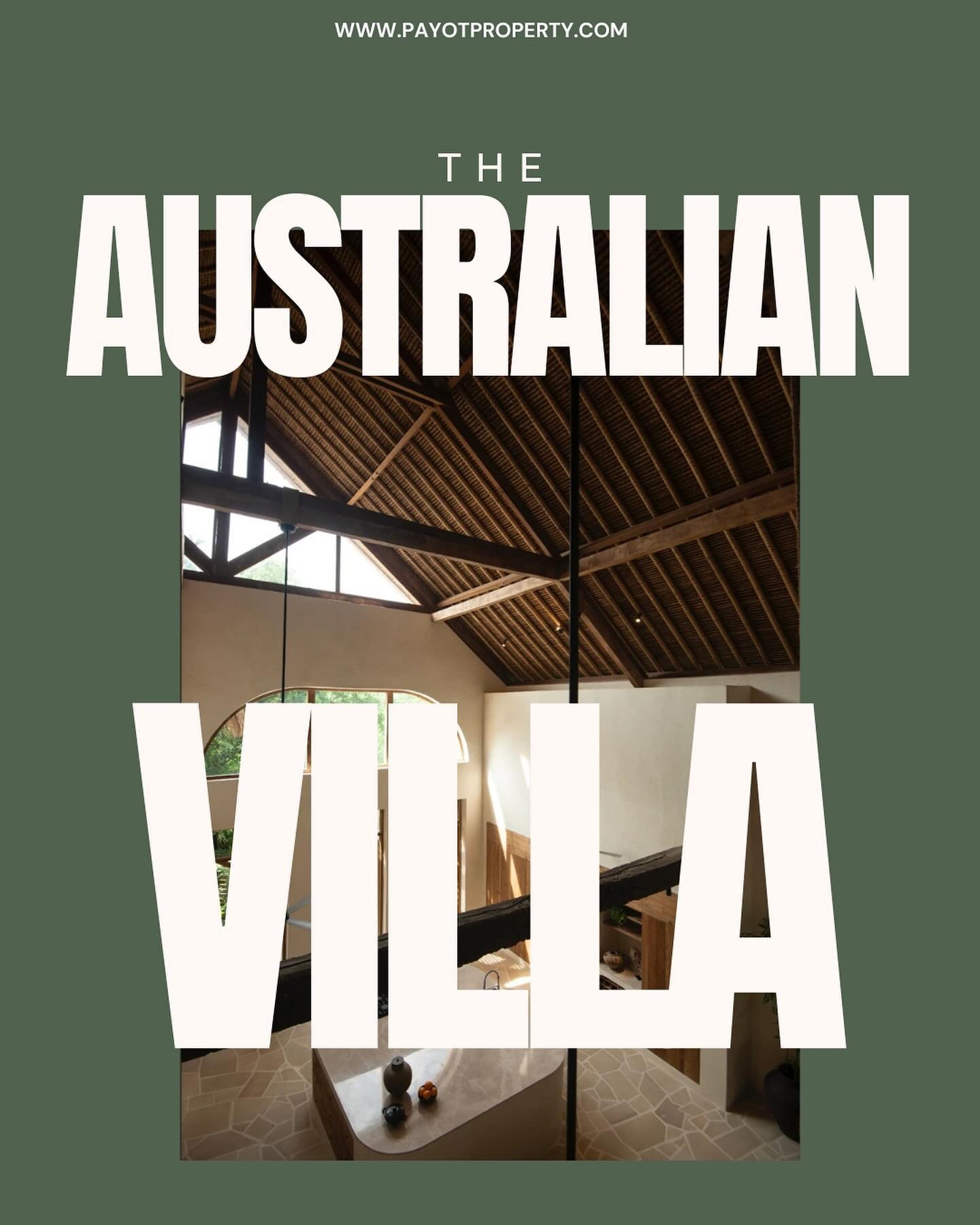 VILLA AUSTRALIAN 

This villa was designed and built by an Australian architecture and construction company. It uses organic and non-toxic materials such as earth, recycled wood, stone and lime, to reduce the carbon footprint and provide thermal mass