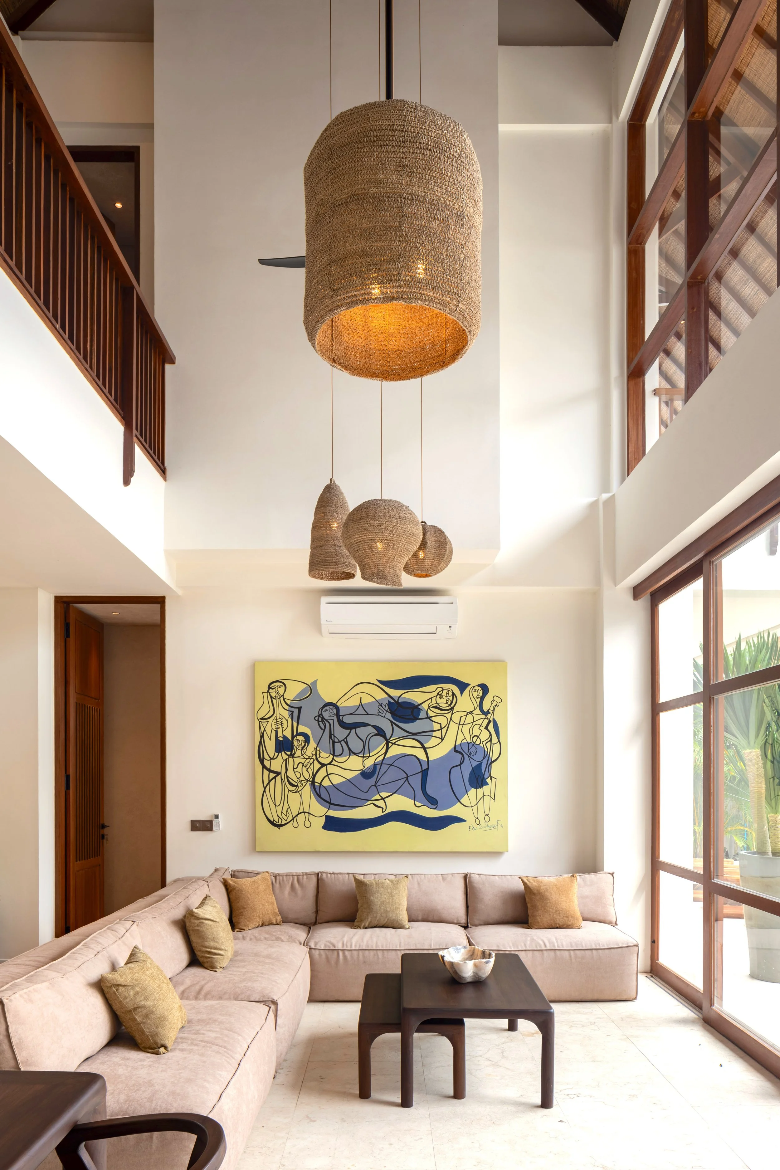 BALINESE MODERN TROPICAL STYLE VILLA - 6 BEDROOM - NYANYI BEACH - villa - for - sale - Bali