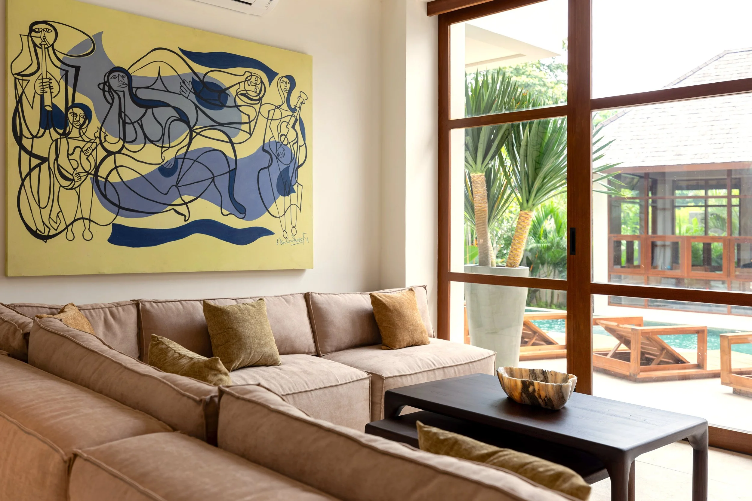 BALINESE MODERN TROPICAL STYLE VILLA - 6 BEDROOM - NYANYI BEACH - villa - for - sale - Bali