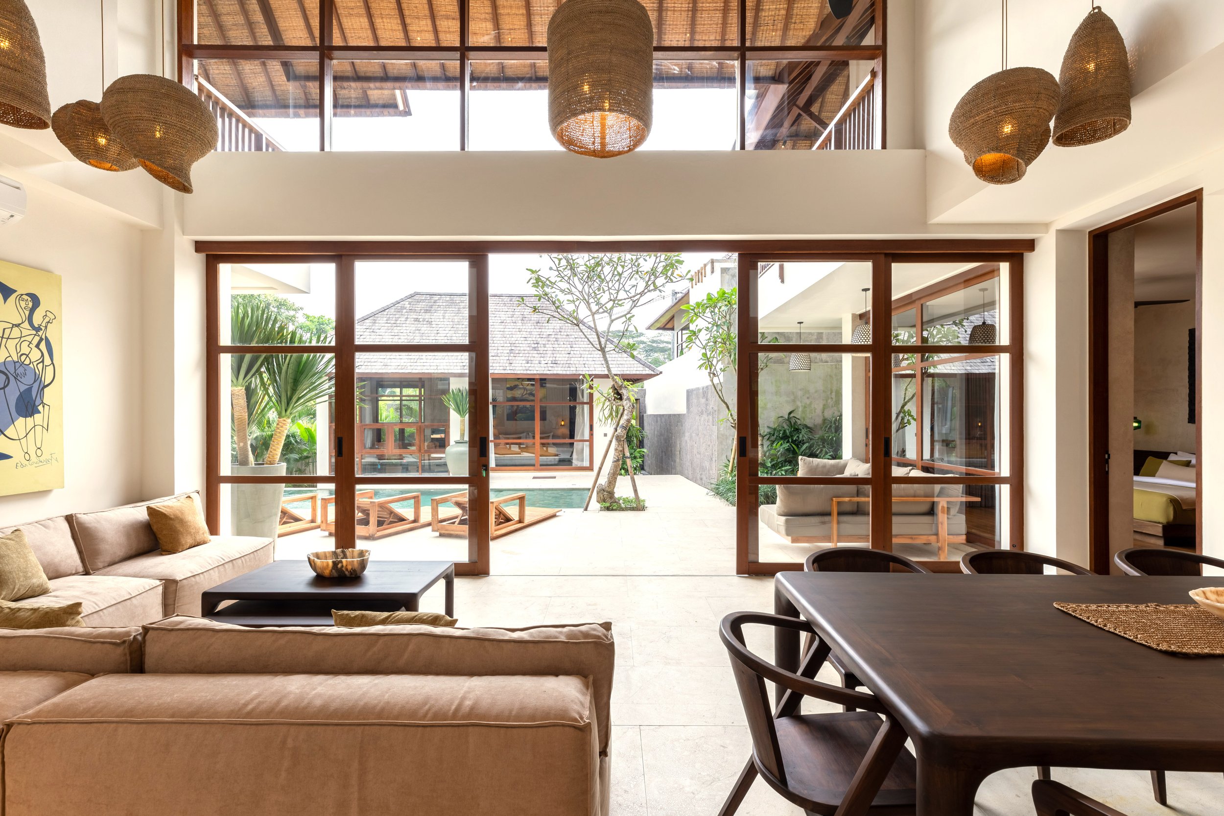 BALINESE MODERN TROPICAL STYLE VILLA - 6 BEDROOM - NYANYI BEACH - villa - for - sale - Bali