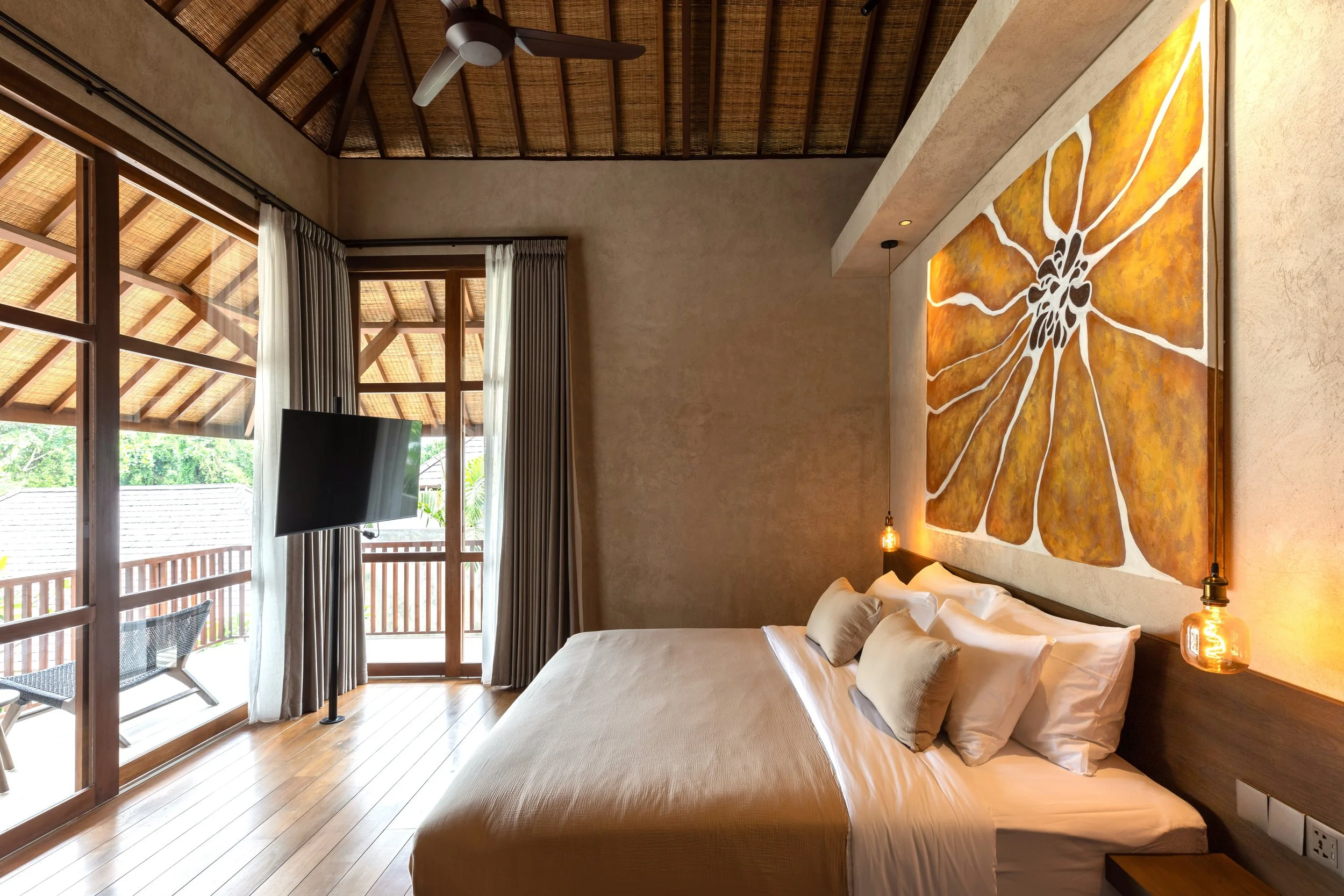 BALINESE MODERN TROPICAL STYLE VILLA - 6 BEDROOM - NYANYI BEACH - villa - for - sale - Bali