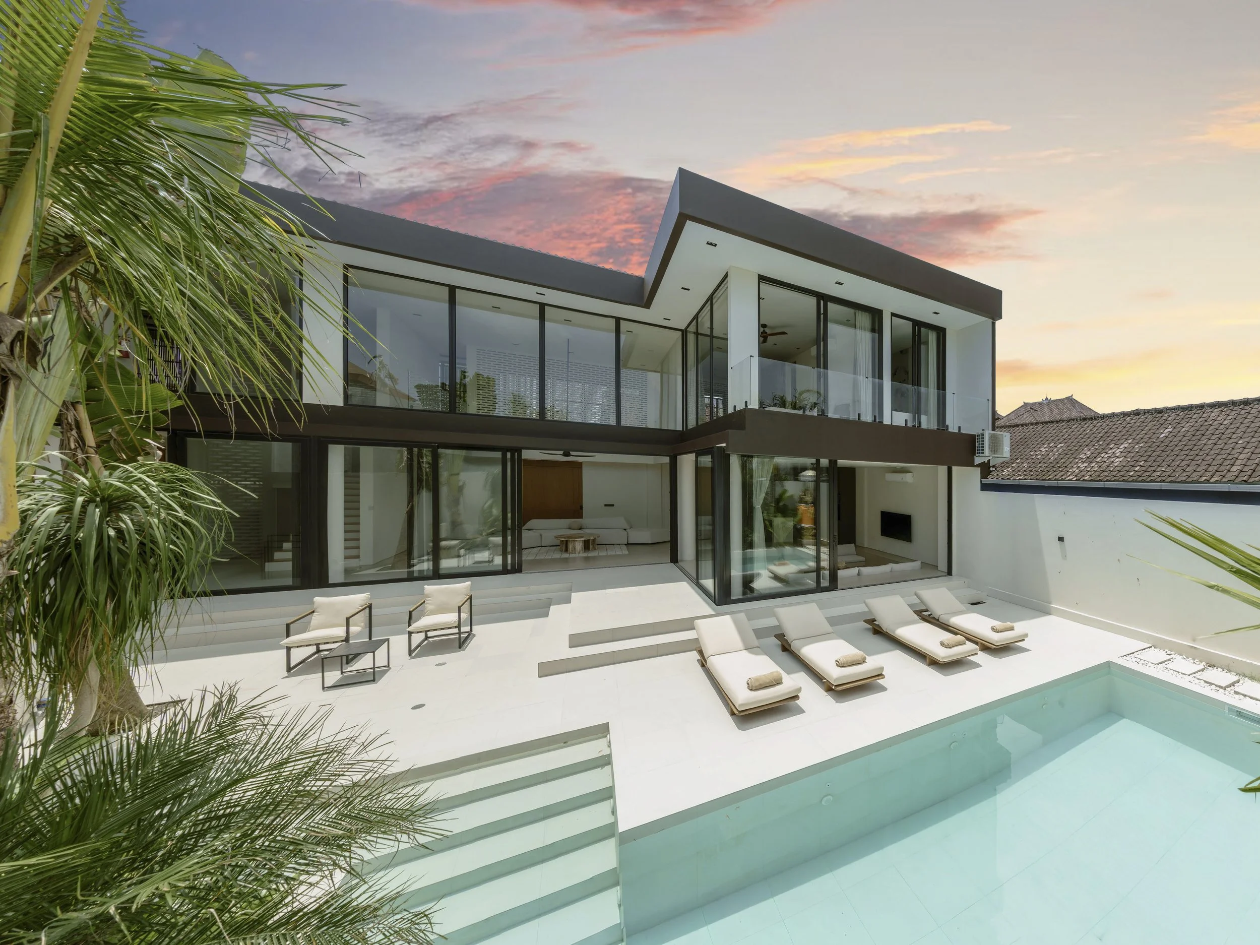 BOLD LINES & NATURAL TEXTURES VILLA - 4 BEDROOM - SEMINYAK - Bali - for sale - luxury - villa