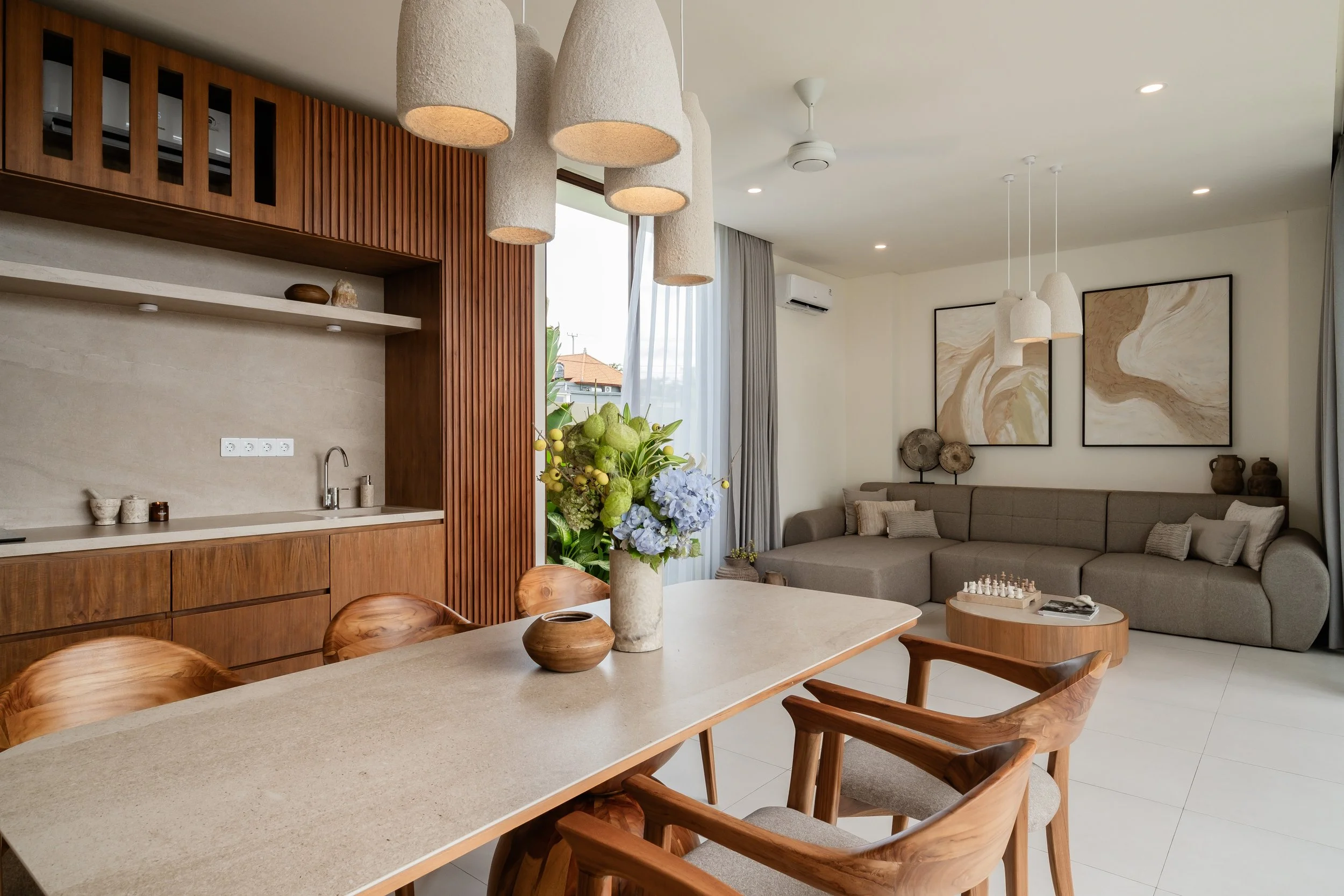 QUIET TROPICAL HOME ABOVE THE RICE FIELDS - 2 BEDROOM - UBUD