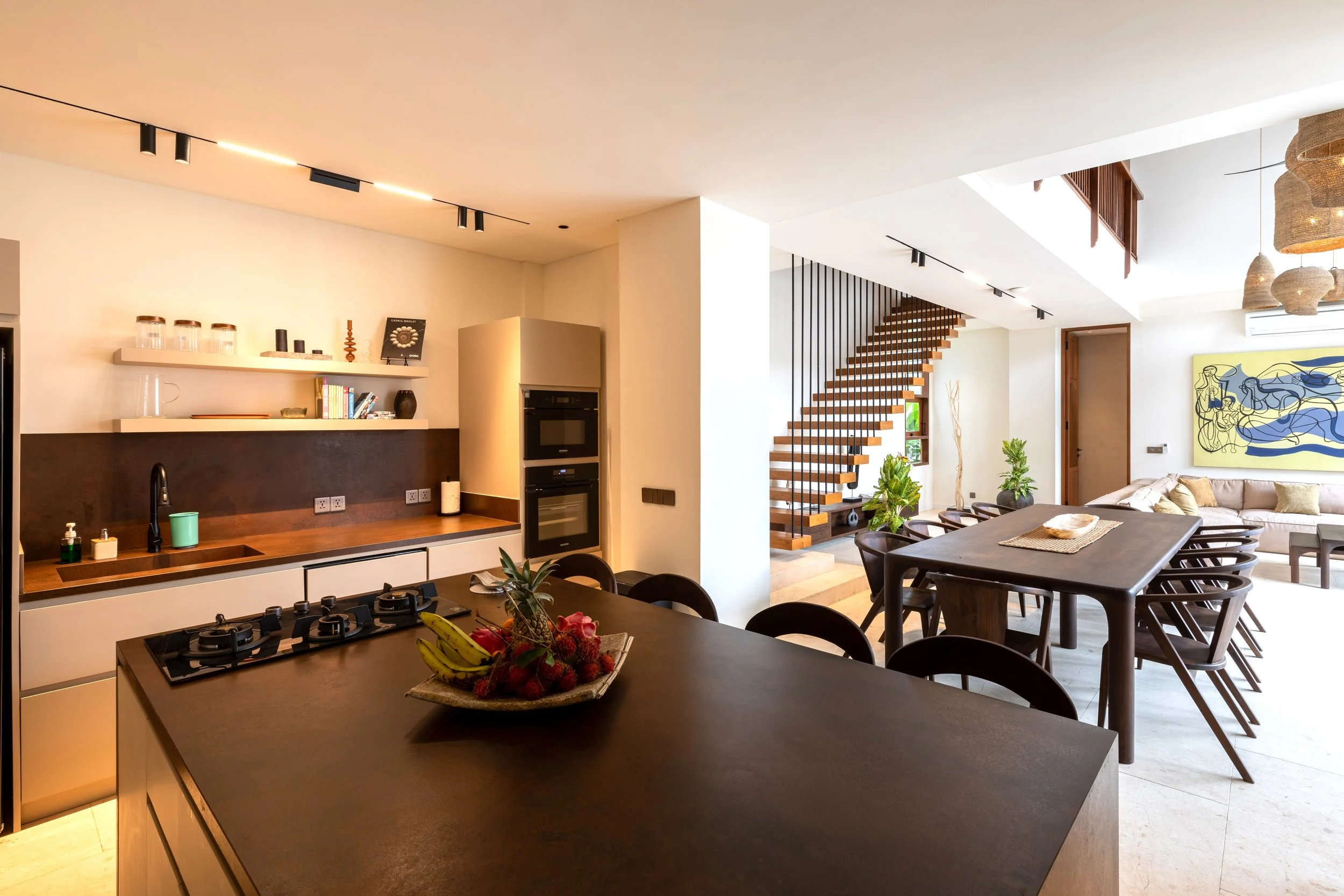 BALINESE MODERN TROPICAL STYLE VILLA - 6 BEDROOM - NYANYI BEACH - villa - for - sale - Bali