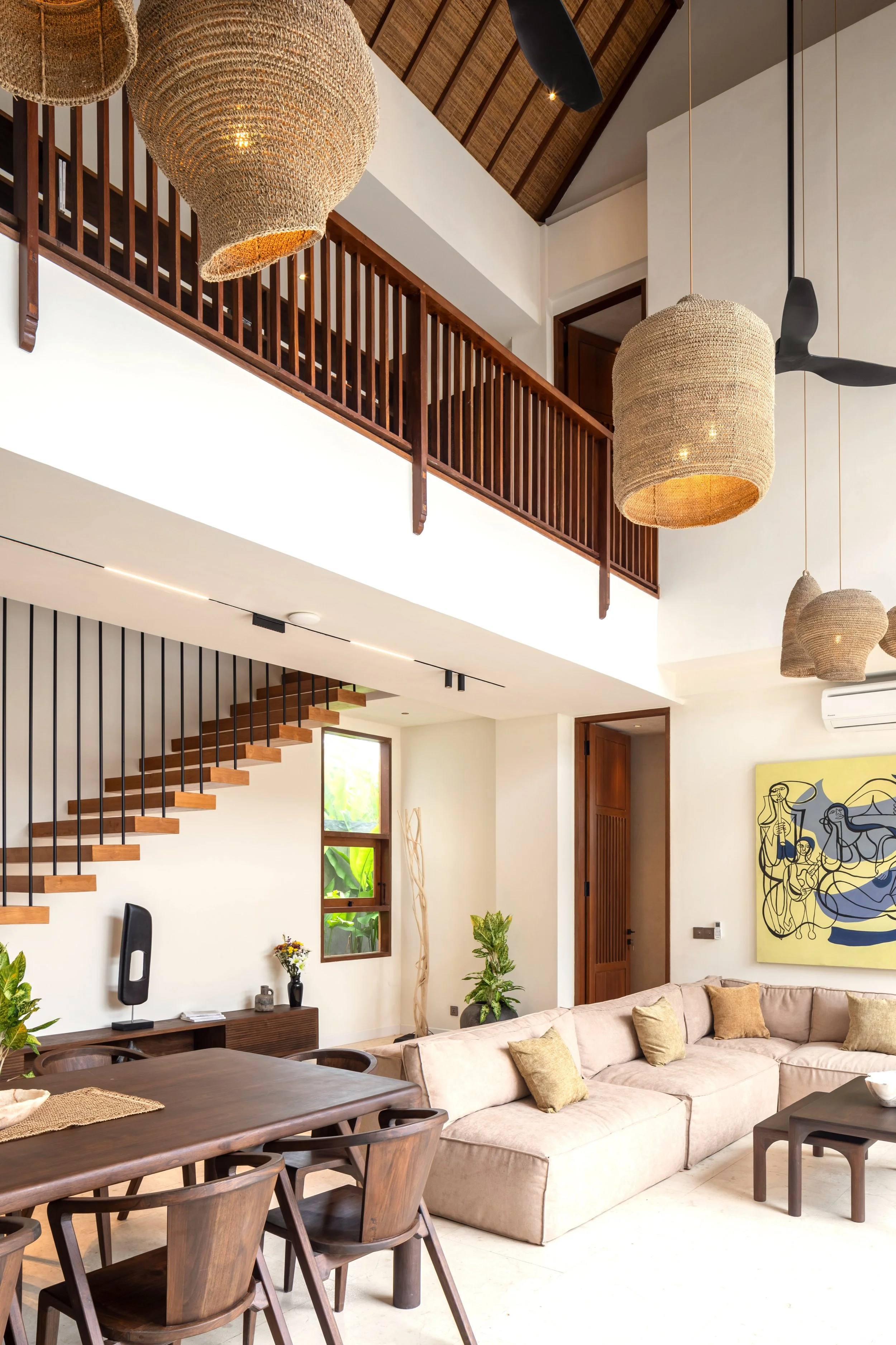 BALINESE MODERN TROPICAL STYLE VILLA - 6 BEDROOM - NYANYI BEACH - villa - for - sale - Bali