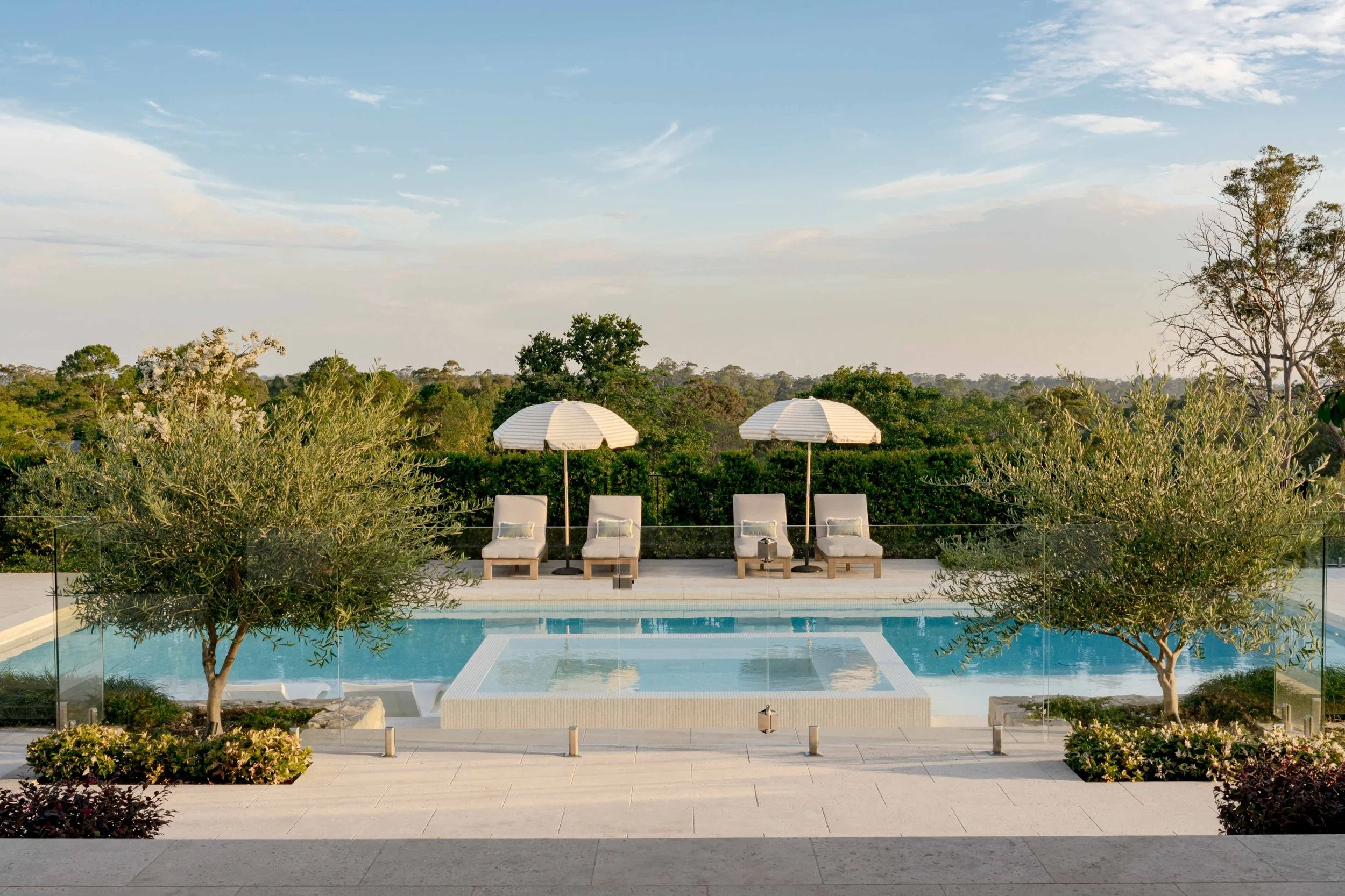 Tuscan inspired pool