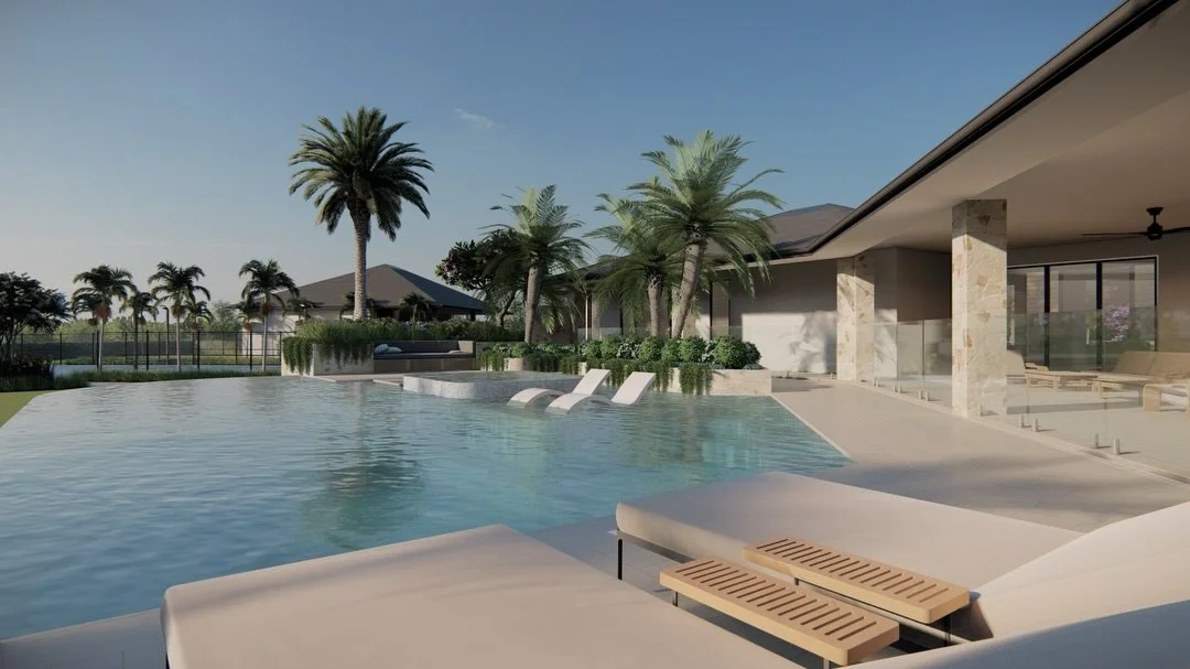 Resort-style living at home in Far North Queensland. 

A generous pool, lush tropical planting and relaxed outdoor spaces come together to create a backyard designed for slow afternoons, warm evenings and everyday escape.

The perfect balance of luxu
