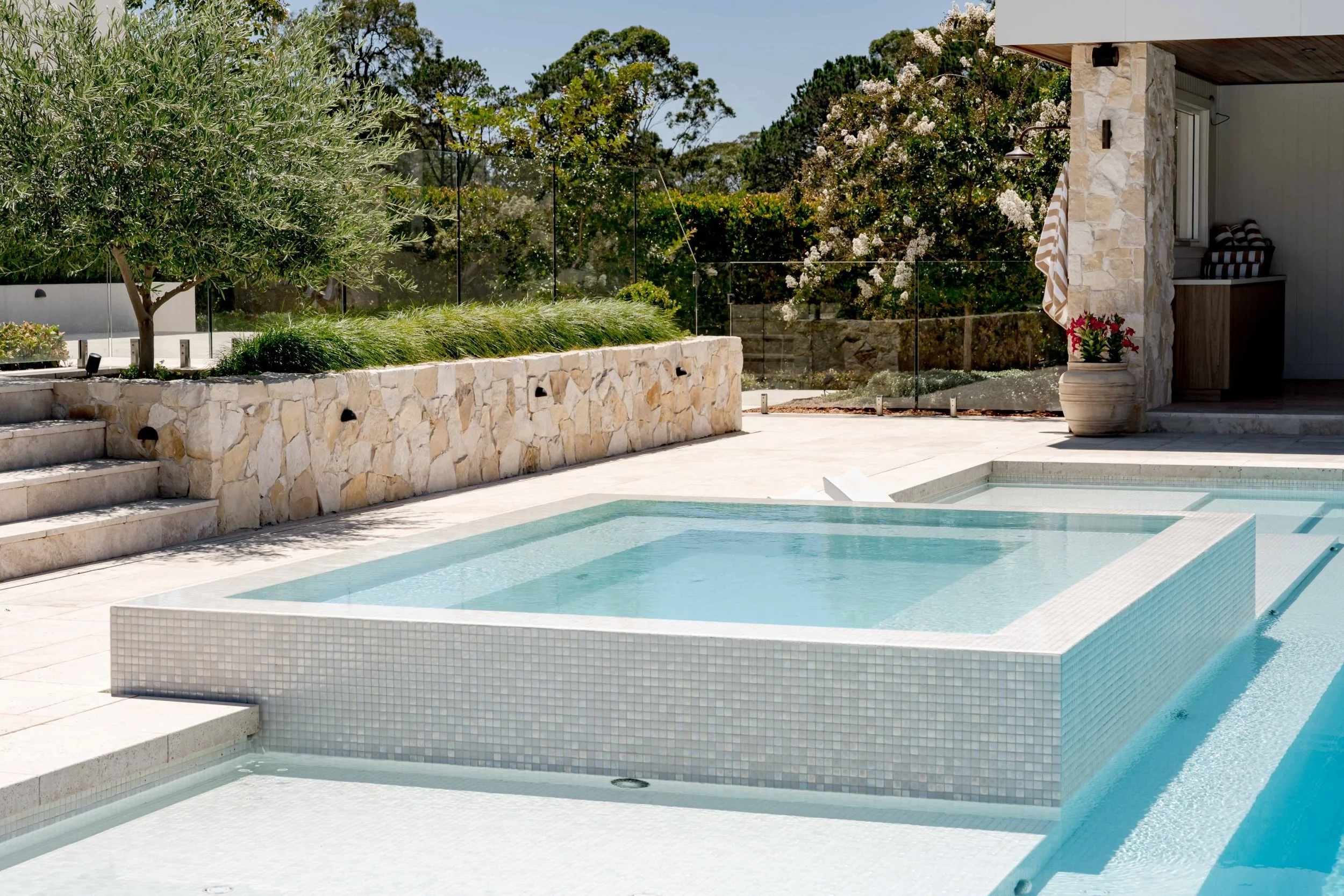 Integrated spa
