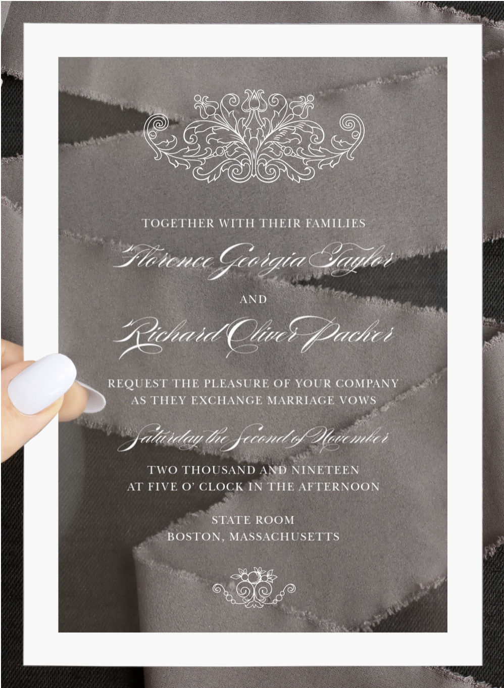 Clear Wedding Invitations - Vintage Damask Wedding Invitations by Basic Invite.png