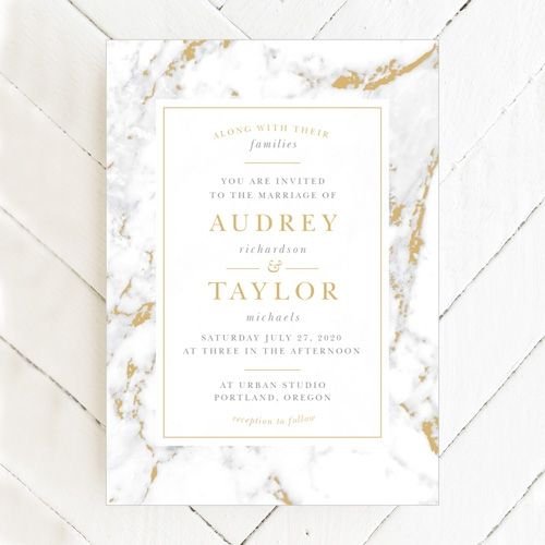 Marble Wedding Invitations - Cool Marble Foil Wedding Invitations by Basic Invite.jpeg
