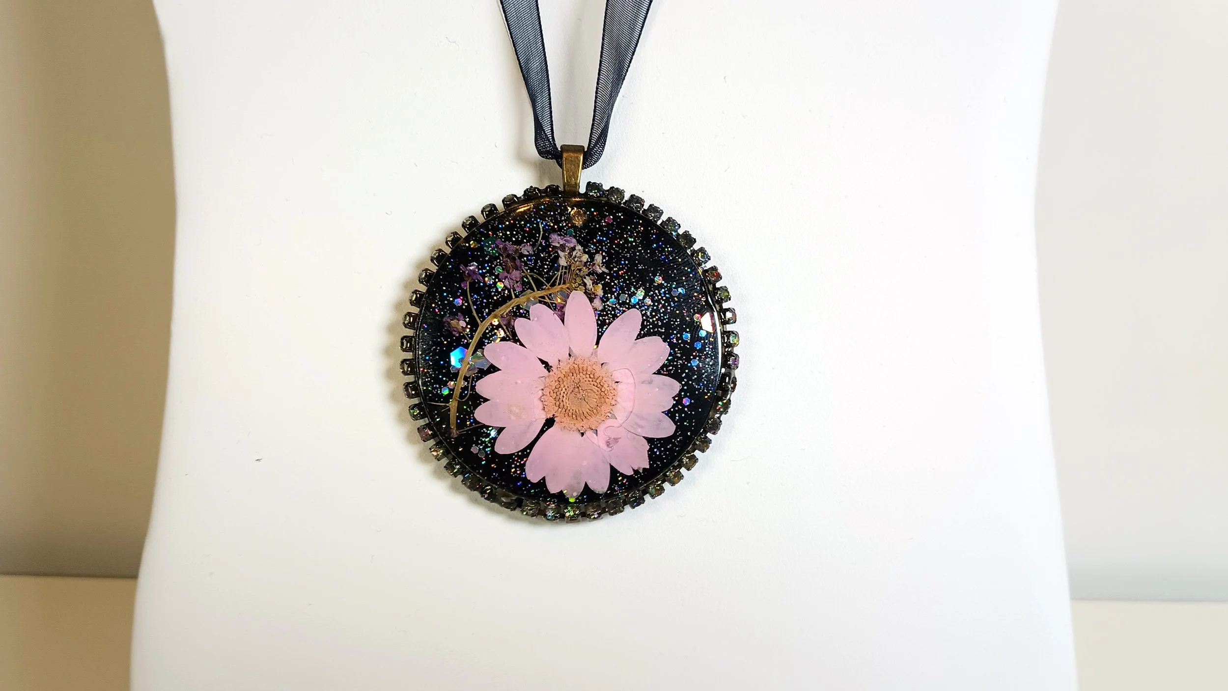 Moonlit Daisy Pendant