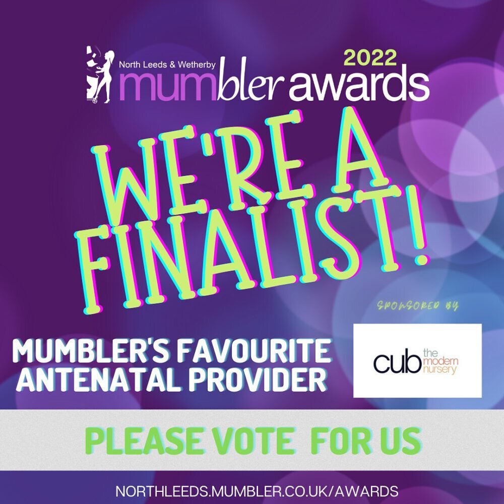 I&rsquo;m a finalist for Antenatal Provider of the Year for North Leeds &amp; Wetherby Mumbler! 

I cannot tell you how my heart feels about this 💓

If you&rsquo;ve benefited from my Instagram feed, from a free info session or antenatal class, or if