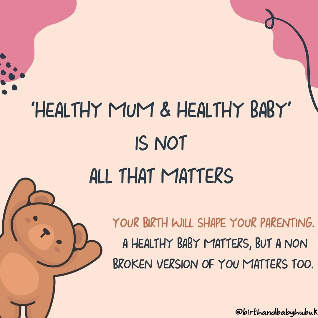 This phrase is gaslighting. 

&lsquo;Healthy mum and healthy baby is all that matters.&rsquo;

I have watched new parents utter this phrase through lowered eyes. I have seen them sweeping their trauma away with those words because they feel like they