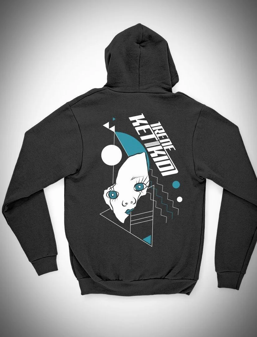 Zip-up Hoodie (Screen printing on 100% organic cotton)
