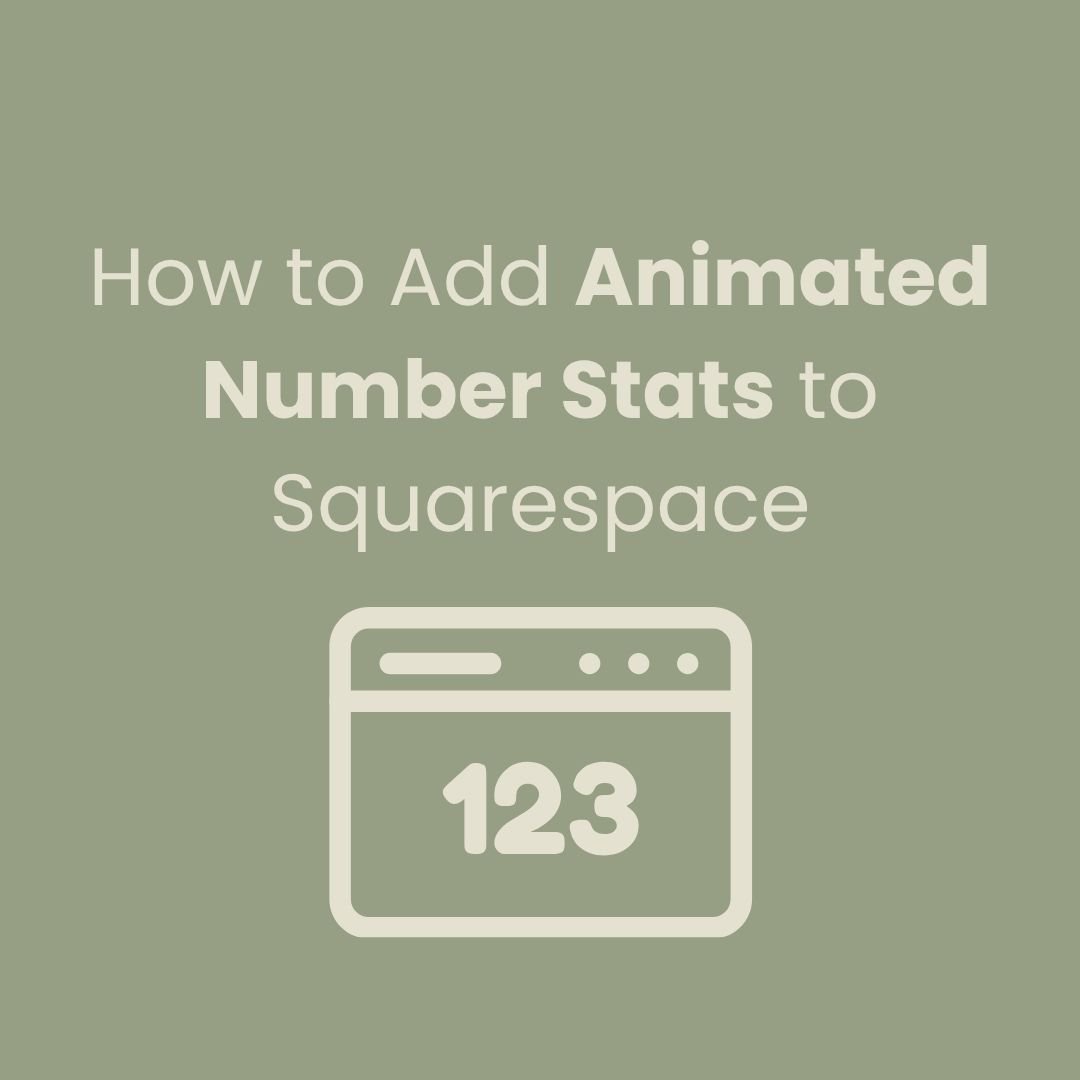 How to Add Animated Number Stats to Your Squarespace Website