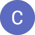 Blue circle with the letter C in white.